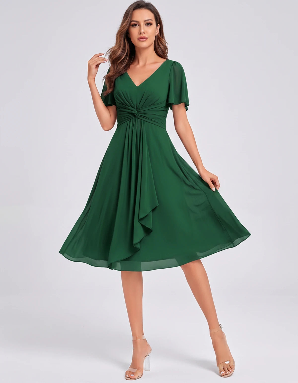 Lisbonne Mini Dress — Emerald | SKU: SD-84650-emerald-2,SD-84650-emerald-4,SD-84650-emerald-6,SD-84650-emerald-8,SD-84650-emerald-10,SD-84650-emerald-12,SD-84650-emerald-14,SD-84650-emerald-16,SD-84650-emerald-16W,SD-84650-emerald-18W,SD-84650-emerald-20W,SD-84650-emerald-22W