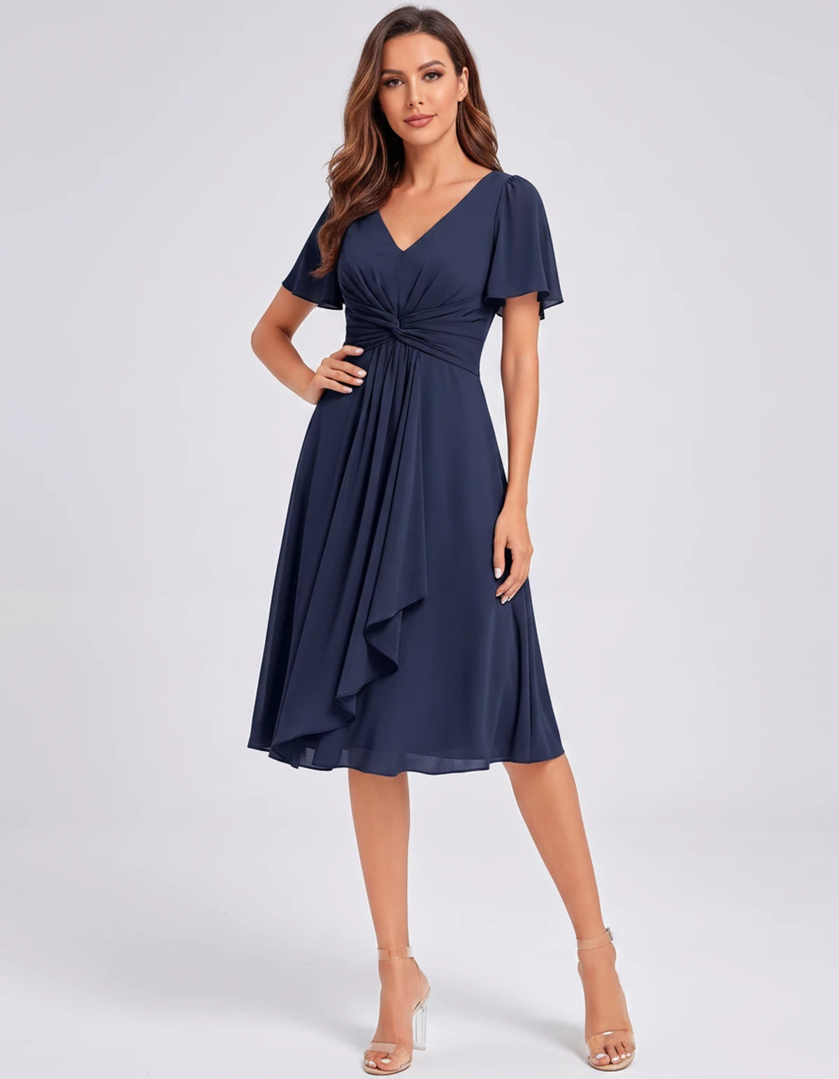 Lisbonne Mini Dress — Navy | SKU: SD-84650-navy-2,SD-84650-navy-4,SD-84650-navy-6,SD-84650-navy-8,SD-84650-navy-10,SD-84650-navy-12,SD-84650-navy-14,SD-84650-navy-16,SD-84650-navy-16W,SD-84650-navy-18W,SD-84650-navy-20W,SD-84650-navy-22W