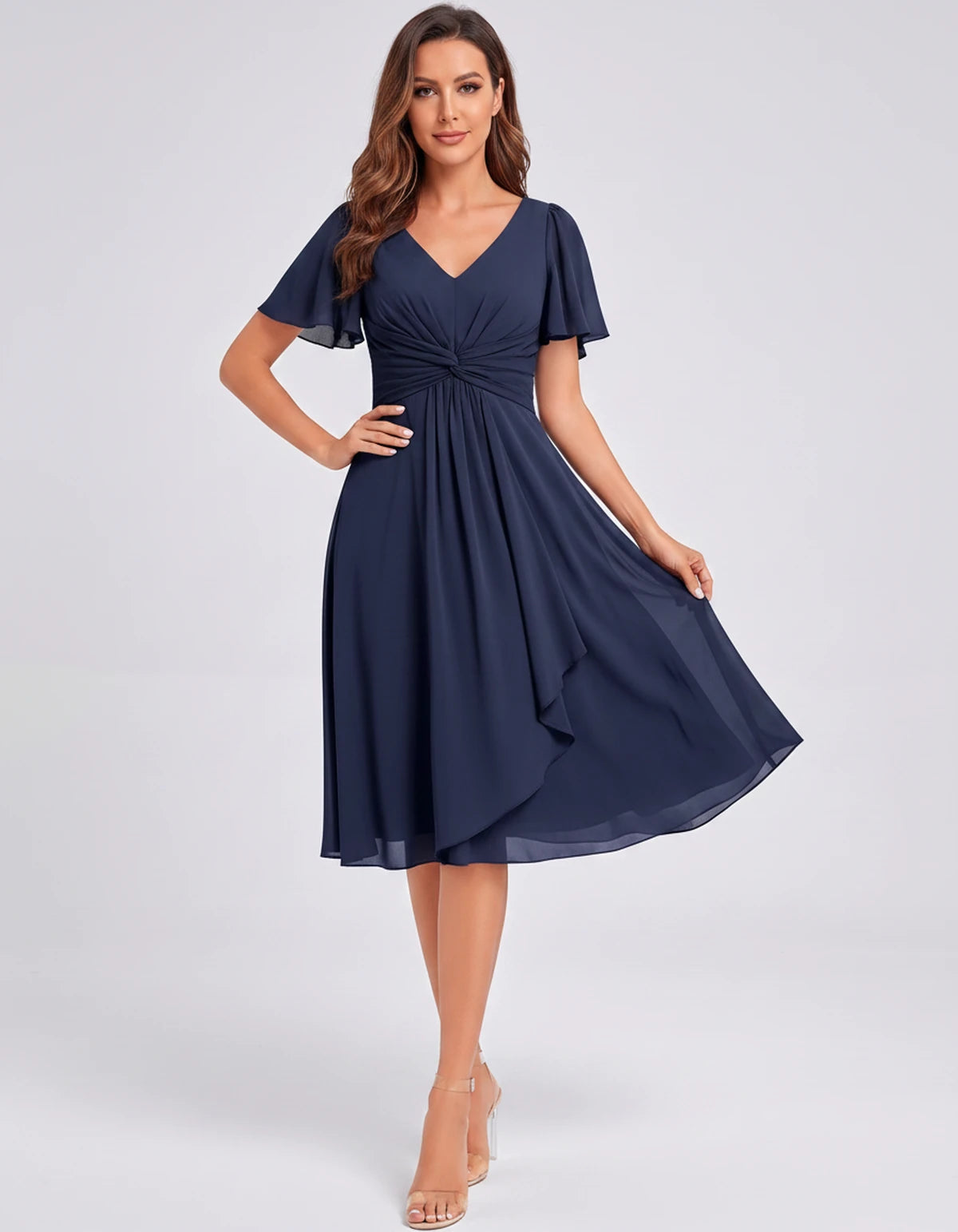 Lisbonne Mini Dress — Navy | SKU: SD-84650-navy-2,SD-84650-navy-4,SD-84650-navy-6,SD-84650-navy-8,SD-84650-navy-10,SD-84650-navy-12,SD-84650-navy-14,SD-84650-navy-16,SD-84650-navy-16W,SD-84650-navy-18W,SD-84650-navy-20W,SD-84650-navy-22W