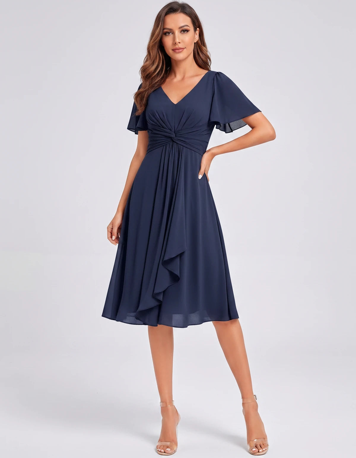 Lisbonne Mini Dress — Navy | SKU: SD-84650-navy-2,SD-84650-navy-4,SD-84650-navy-6,SD-84650-navy-8,SD-84650-navy-10,SD-84650-navy-12,SD-84650-navy-14,SD-84650-navy-16,SD-84650-navy-16W,SD-84650-navy-18W,SD-84650-navy-20W,SD-84650-navy-22W