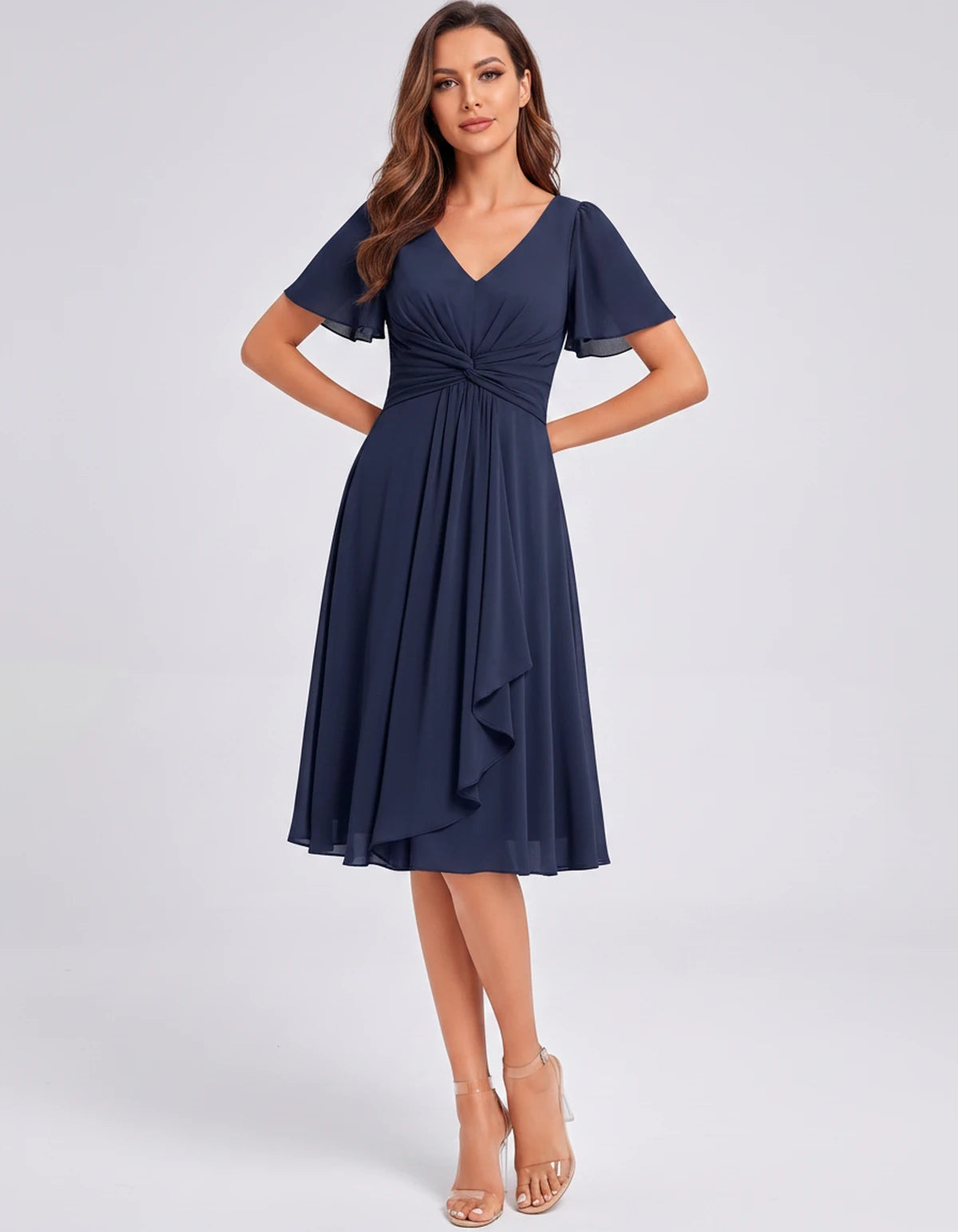 Lisbonne Mini Dress — Navy | SKU: SD-84650-navy-2,SD-84650-navy-4,SD-84650-navy-6,SD-84650-navy-8,SD-84650-navy-10,SD-84650-navy-12,SD-84650-navy-14,SD-84650-navy-16,SD-84650-navy-16W,SD-84650-navy-18W,SD-84650-navy-20W,SD-84650-navy-22W