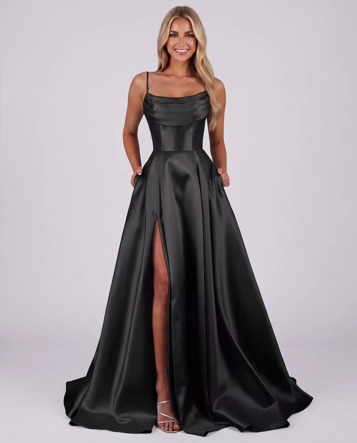 Liviana Maxi Dress — Black