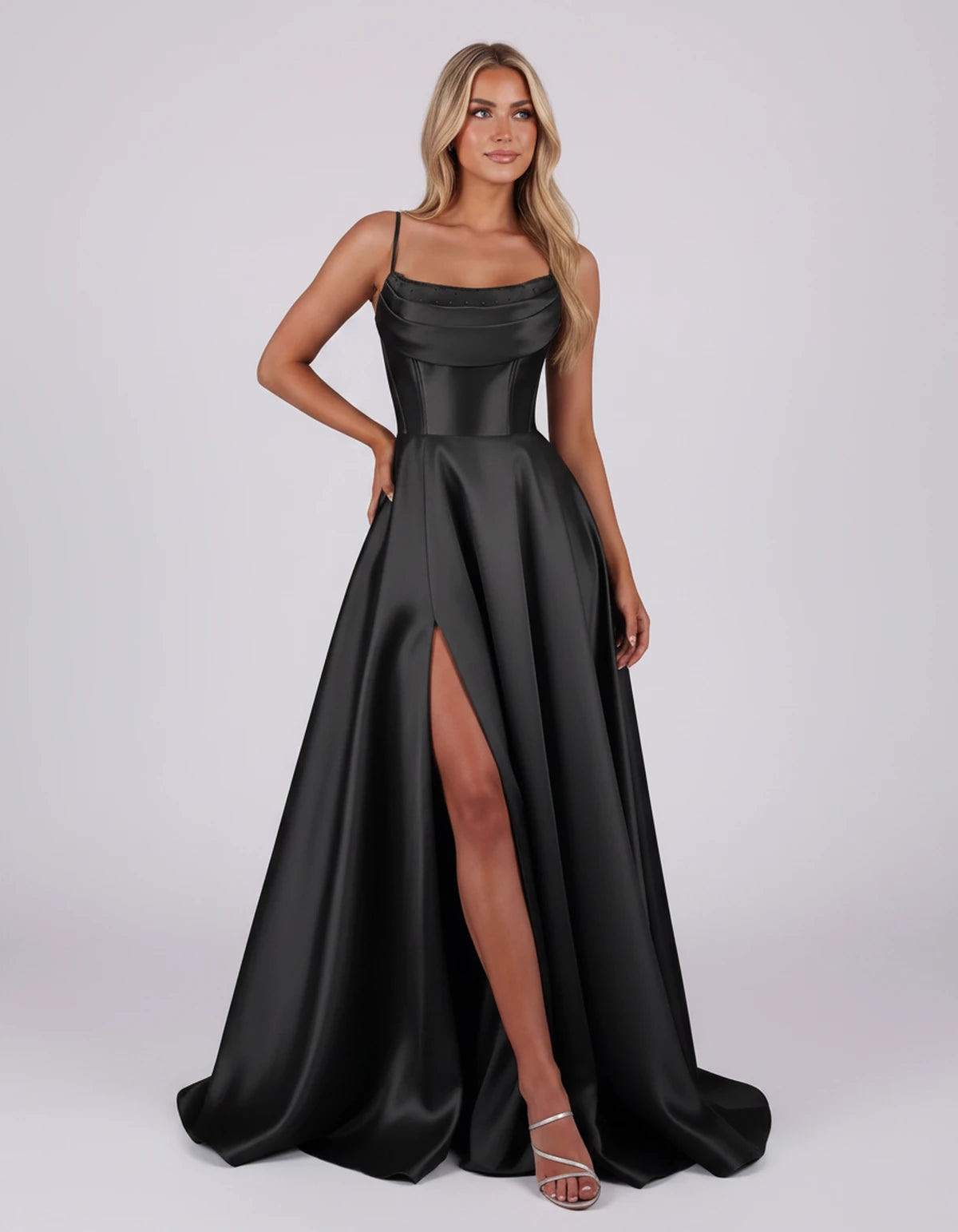 Liviana Maxi Dress — Black | SKU: SD-03688-black-2,SD-03688-black-4,SD-03688-black-6,SD-03688-black-8,SD-03688-black-10,SD-03688-black-12,SD-03688-black-14,SD-03688-black-16,SD-03688-black-16W,SD-03688-black-18W,SD-03688-black-20W,SD-03688-black-22W