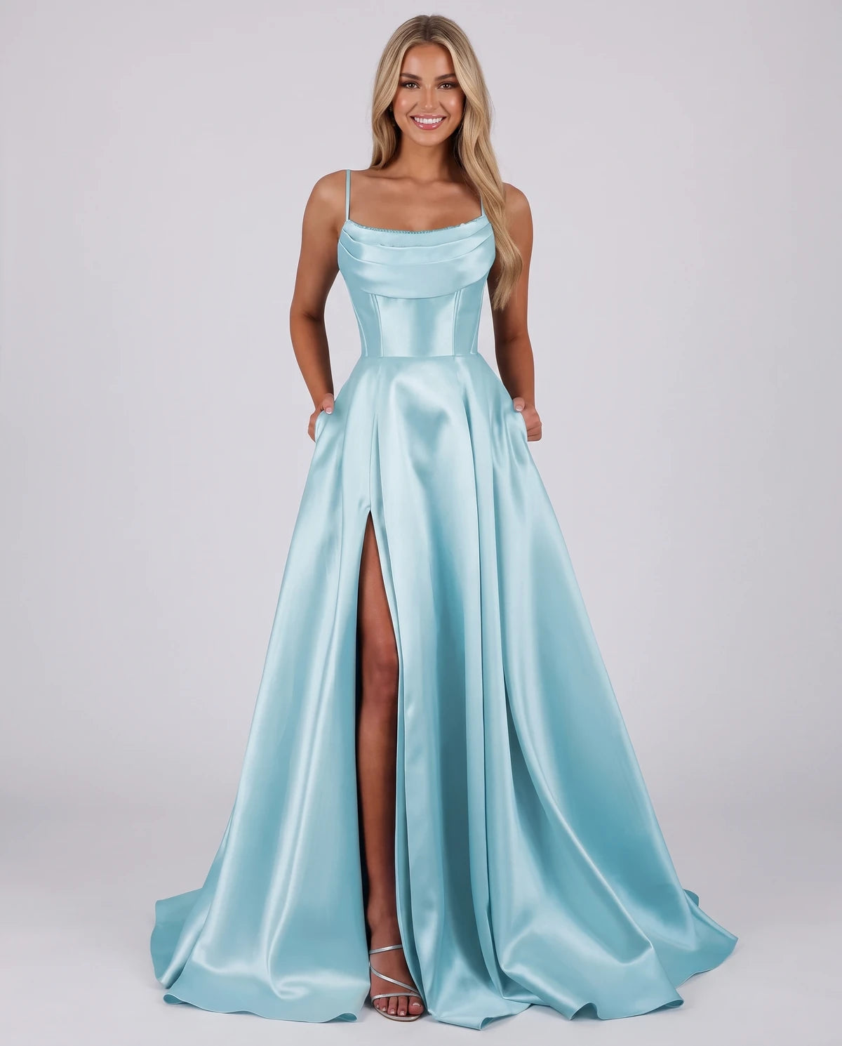 Liviana Maxi Dress — Blue