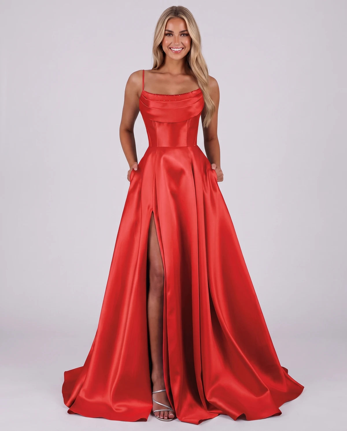 Liviana Maxi Dress — Red