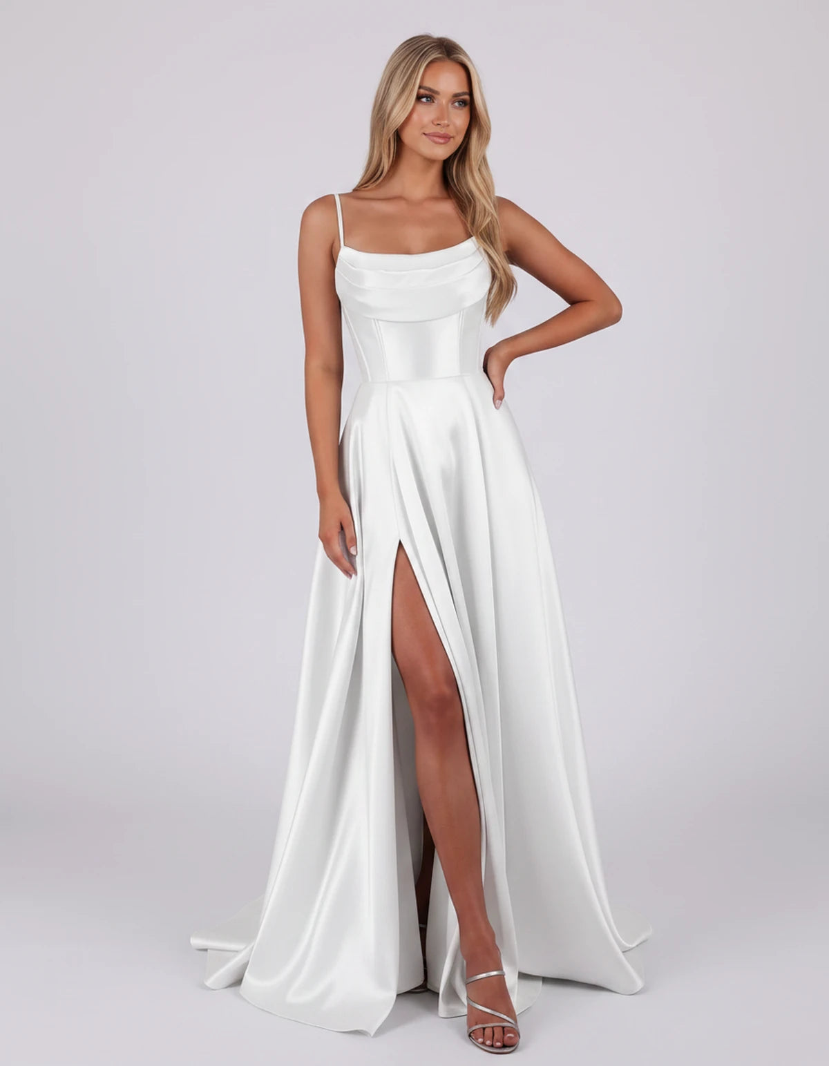 Liviana Maxi Dress — White | SKU: SD-03688-white-2,SD-03688-white-4,SD-03688-white-6,SD-03688-white-8,SD-03688-white-10,SD-03688-white-12,SD-03688-white-14,SD-03688-white-16,SD-03688-white-16W,SD-03688-white-18W,SD-03688-white-20W,SD-03688-white-22W