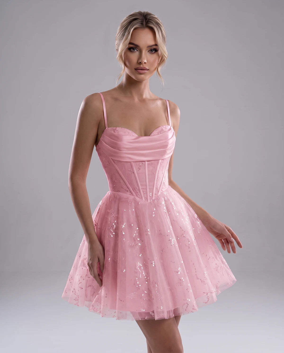 Loreley Mini Dress — Dusty Rose