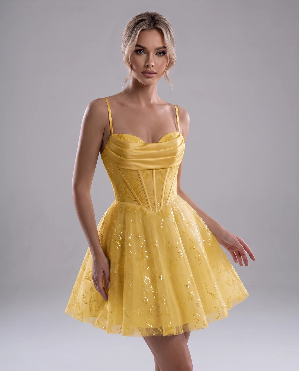 Loreley Mini Dress — Yellow