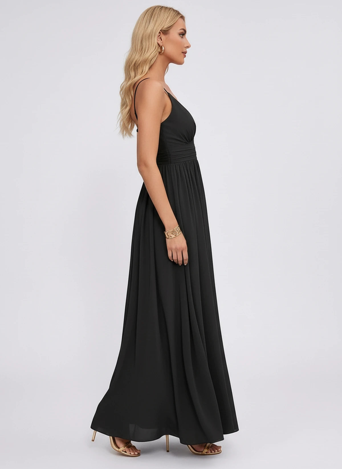 Louvain Maxi Dress — Black | SKU: SD-61574-black-2,SD-61574-black-4,SD-61574-black-6,SD-61574-black-8,SD-61574-black-10,SD-61574-black-12,SD-61574-black-14,SD-61574-black-16,SD-61574-black-16W,SD-61574-black-18W,SD-61574-black-20W,SD-61574-black-22W