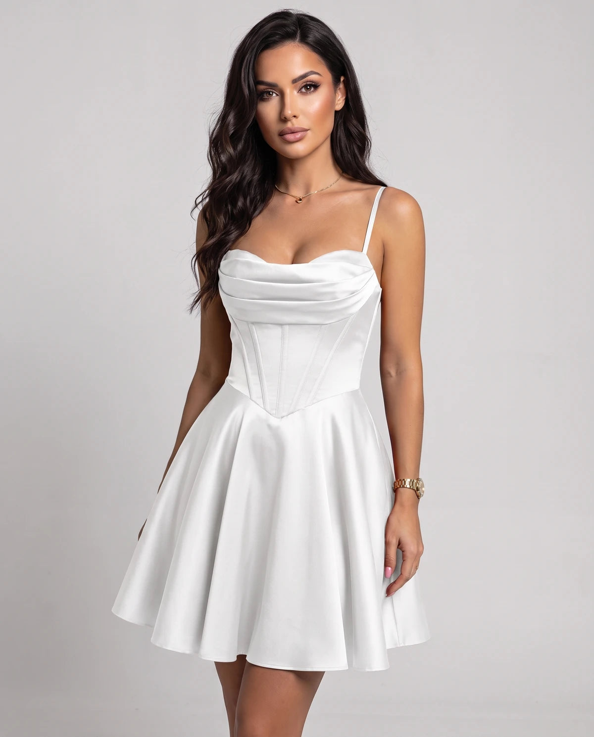 Lucerne Midi Dresses — White