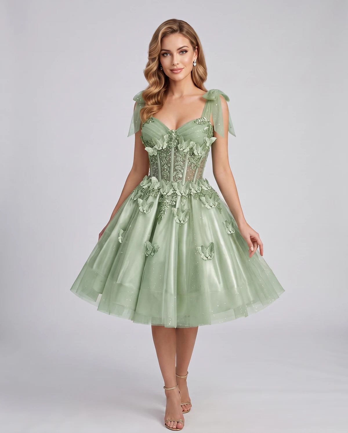 Lumielle Mini Dress — Sage