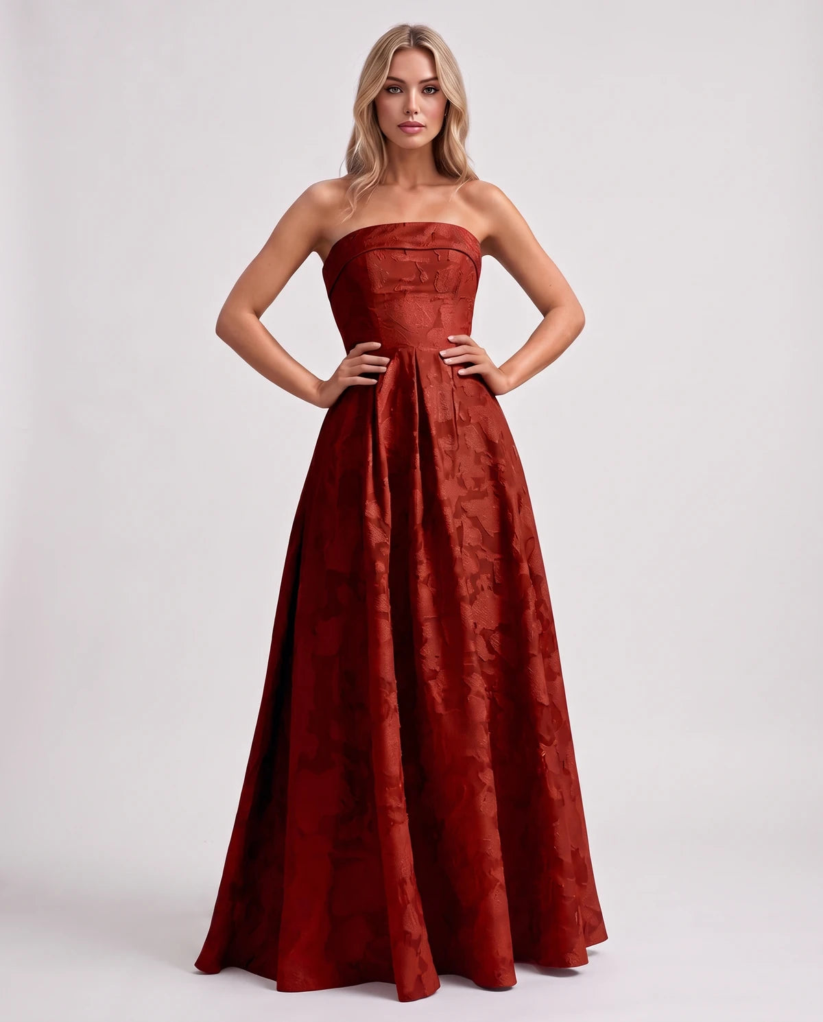 Lumina Maxi Dress — Red