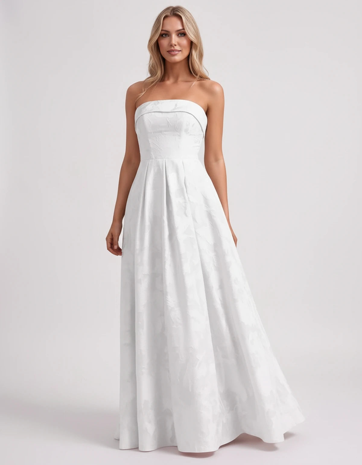 Lumina Maxi Dress — White | SKU: SD-44054-white-2,SD-44054-white-4,SD-44054-white-6,SD-44054-white-8,SD-44054-white-10,SD-44054-white-12,SD-44054-white-14,SD-44054-white-16,SD-44054-white-16W,SD-44054-white-18W,SD-44054-white-20W,SD-44054-white-22W