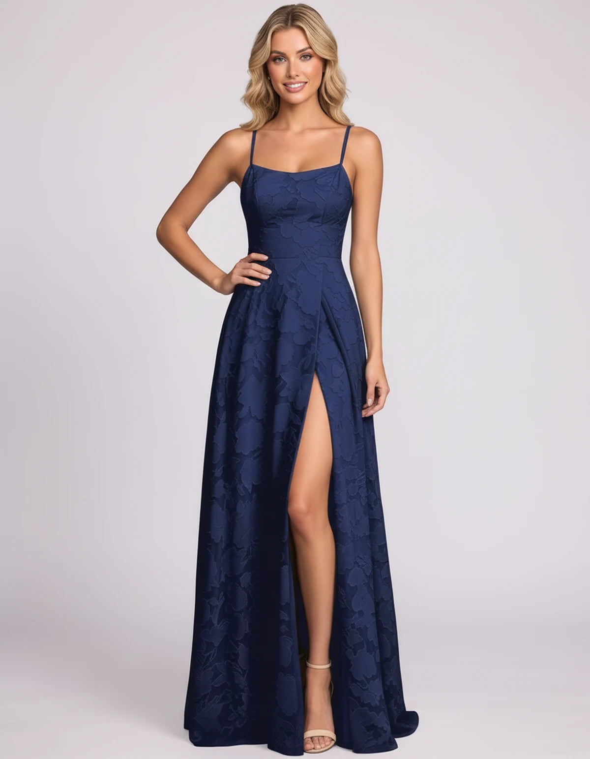 Lysandra Midi Dresses — Navy | SKU: SD-68505-navy-2,SD-68505-navy-4,SD-68505-navy-6,SD-68505-navy-8,SD-68505-navy-10,SD-68505-navy-12,SD-68505-navy-14,SD-68505-navy-16,SD-68505-navy-16W,SD-68505-navy-18W,SD-68505-navy-20W,SD-68505-navy-22W