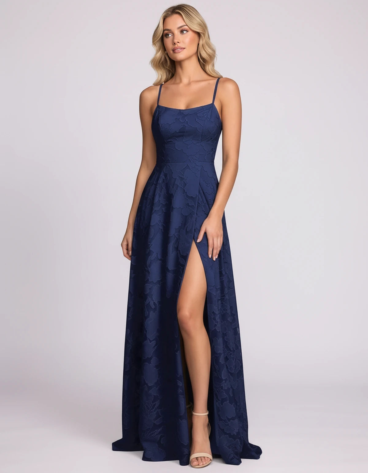 Lysandra Midi Dresses — Navy | SKU: SD-68505-navy-2,SD-68505-navy-4,SD-68505-navy-6,SD-68505-navy-8,SD-68505-navy-10,SD-68505-navy-12,SD-68505-navy-14,SD-68505-navy-16,SD-68505-navy-16W,SD-68505-navy-18W,SD-68505-navy-20W,SD-68505-navy-22W