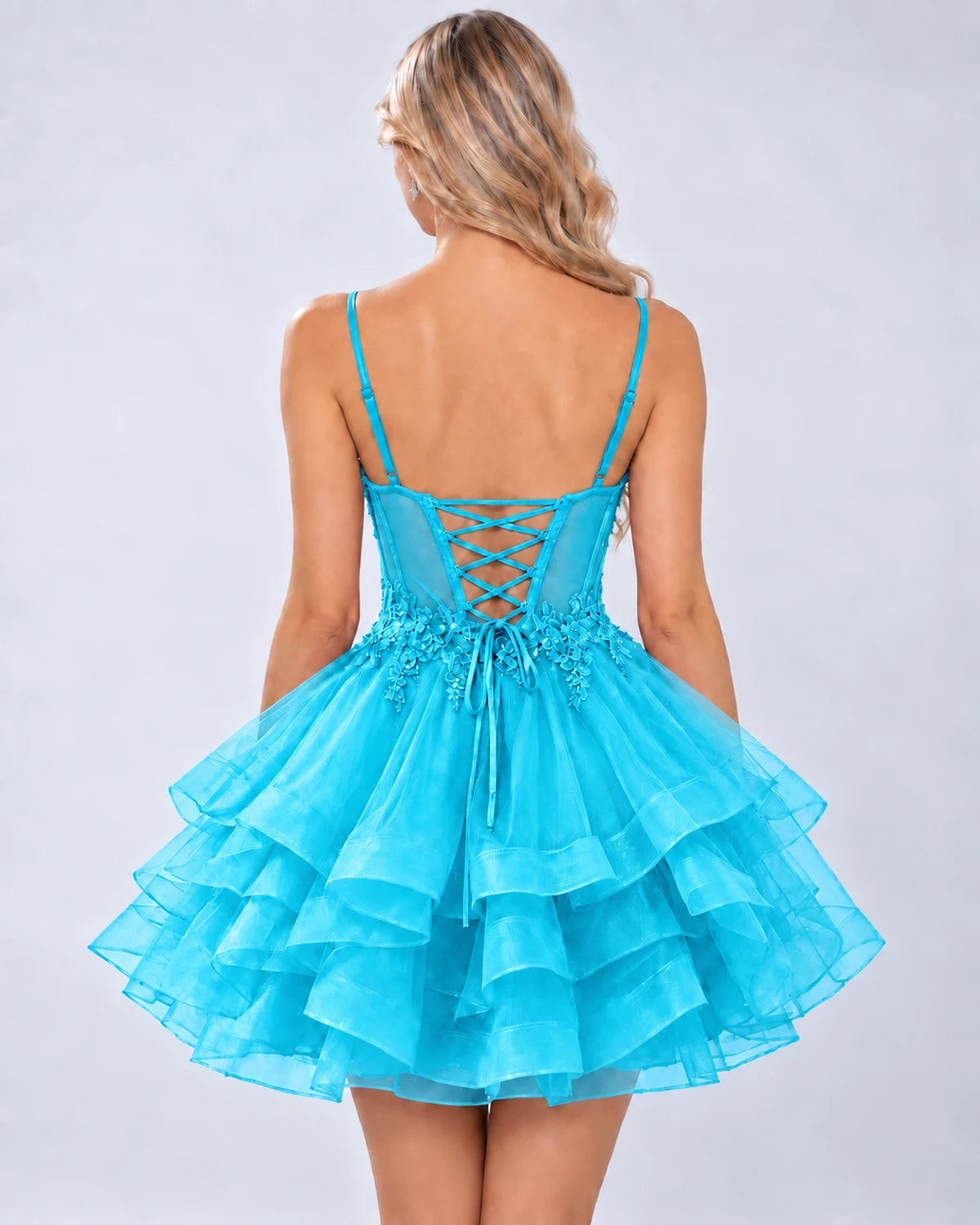 Madrigal Mini Dress — Blue | SKU: SD-27025-blue-2,SD-27025-blue-4,SD-27025-blue-6,SD-27025-blue-8,SD-27025-blue-10,SD-27025-blue-12,SD-27025-blue-14,SD-27025-blue-16,SD-27025-blue-18W,SD-27025-blue-20W,SD-27025-blue-22W,SD-27025-blue-24W