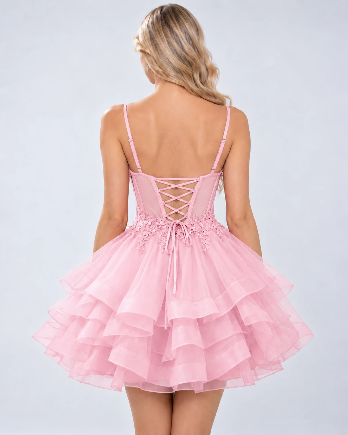 Madrigal Mini Dress — Pink | SKU: SD-27025-pink-2,SD-27025-pink-4,SD-27025-pink-6,SD-27025-pink-8,SD-27025-pink-10,SD-27025-pink-12,SD-27025-pink-14,SD-27025-pink-16,SD-27025-pink-18W,SD-27025-pink-20W,SD-27025-pink-22W,SD-27025-pink-24W