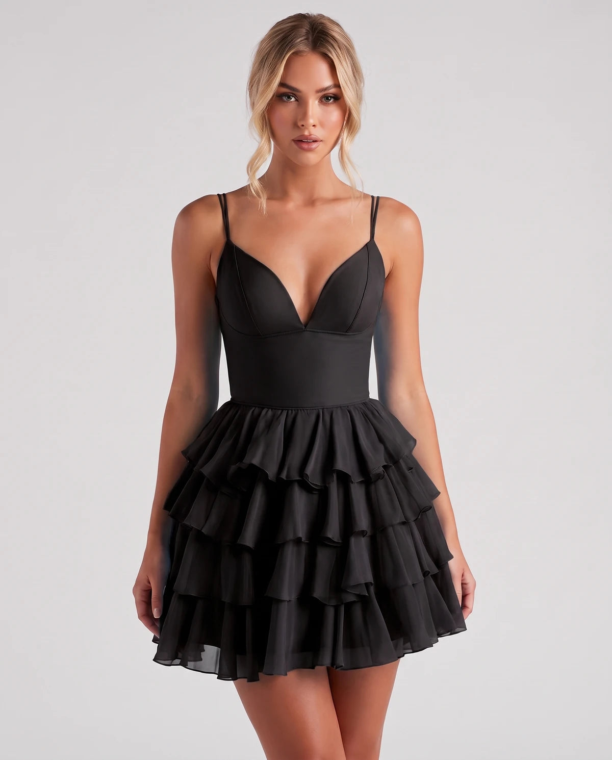 Mahonia Mini Dress — Black
