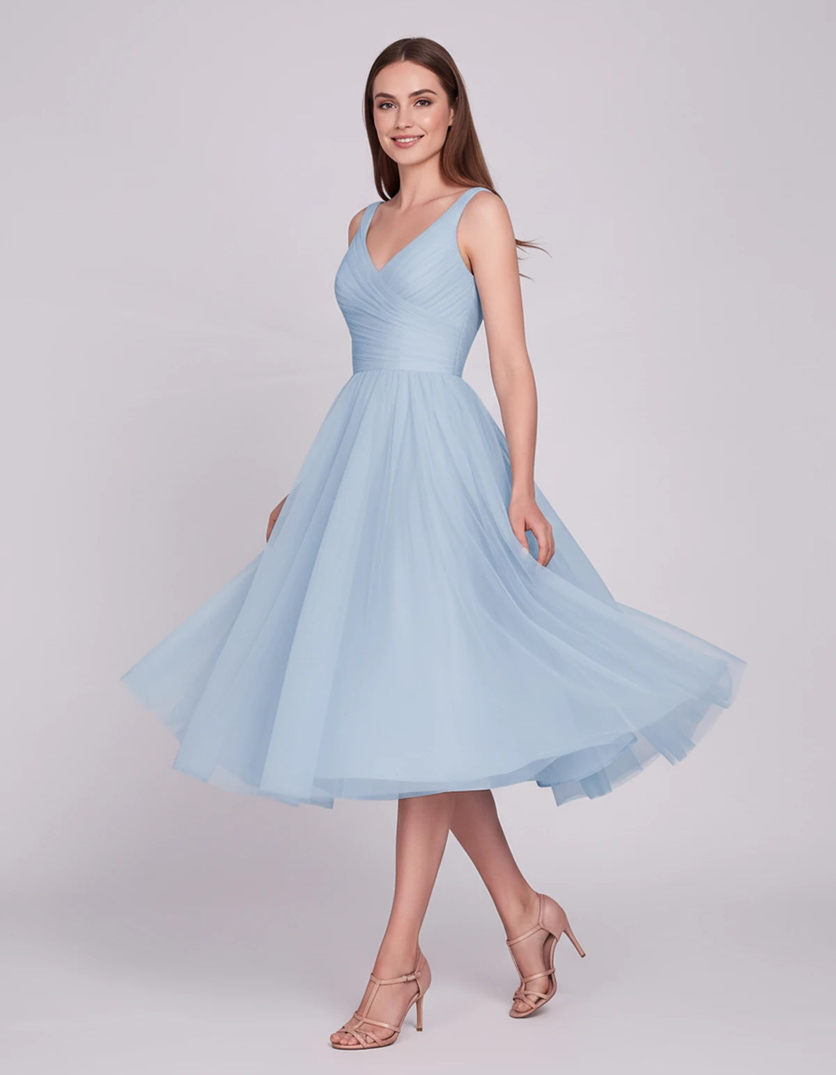 Majorelle Midi Dresses — Blue | SKU: SD-96246-blue-2,SD-96246-blue-4,SD-96246-blue-6,SD-96246-blue-8,SD-96246-blue-10,SD-96246-blue-12,SD-96246-blue-14,SD-96246-blue-16,SD-96246-blue-14 Plus,SD-96246-blue-18 Plus,SD-96246-blue-22 Plus,SD-96246-blue-24W