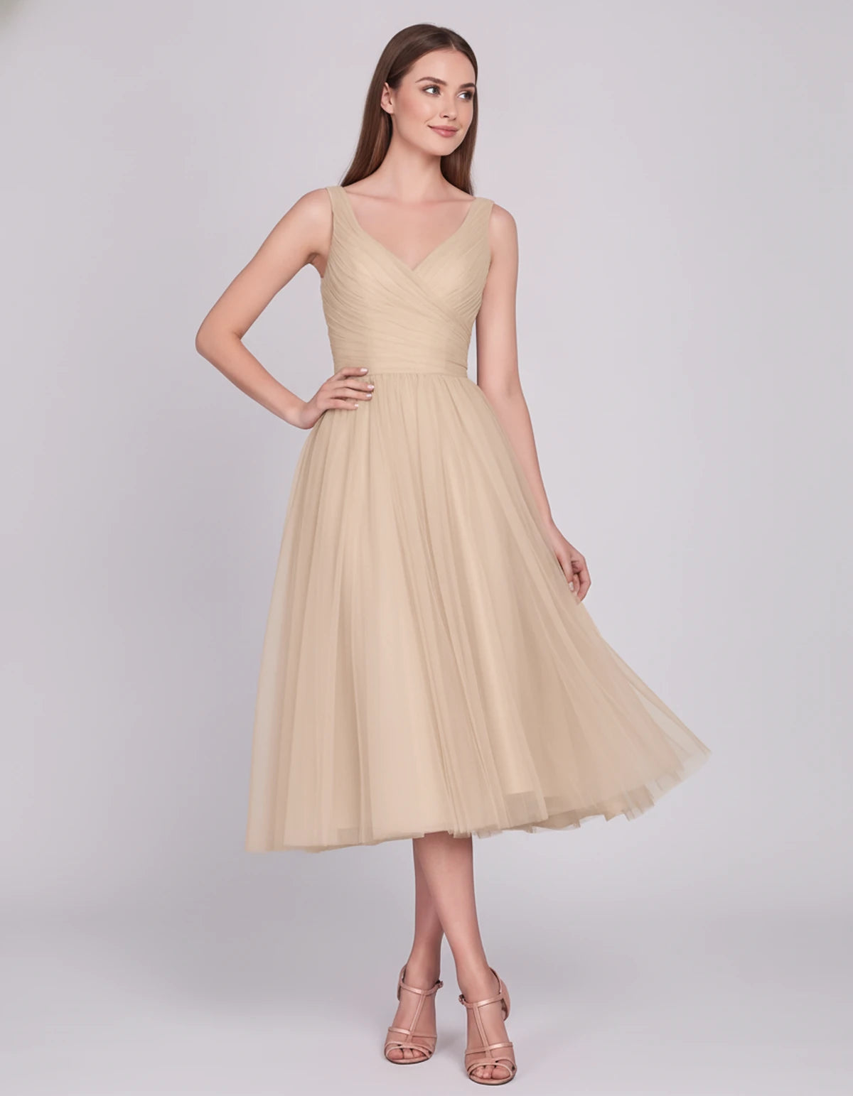 Majorelle Midi Dresses — Nude | SKU: SD-96246-nude-2,SD-96246-nude-4,SD-96246-nude-6,SD-96246-nude-8,SD-96246-nude-10,SD-96246-nude-12,SD-96246-nude-14,SD-96246-nude-16,SD-96246-nude-14 Plus,SD-96246-nude-18 Plus,SD-96246-nude-22 Plus,SD-96246-nude-24W