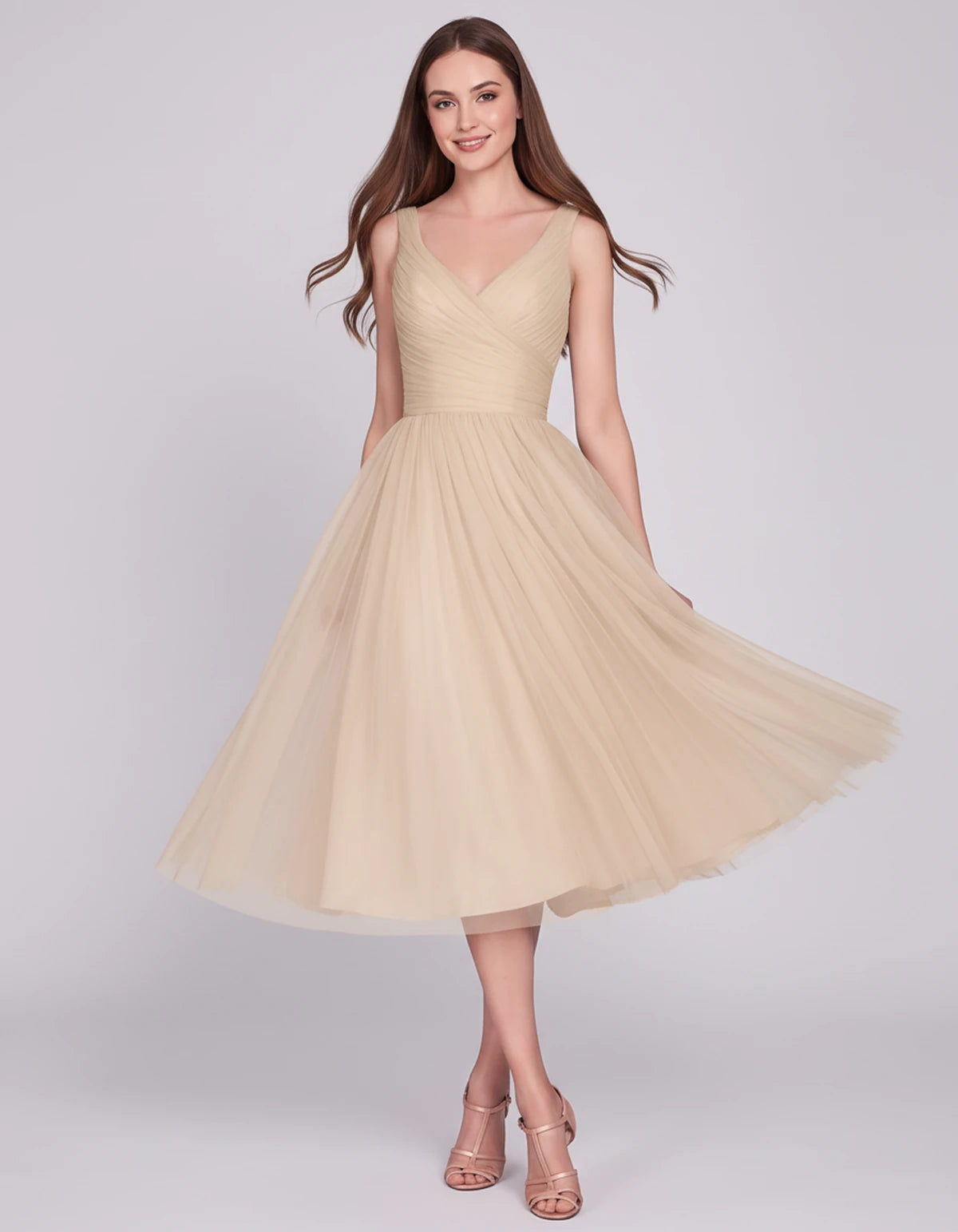 Majorelle Midi Dresses — Nude | SKU: SD-96246-nude-2,SD-96246-nude-4,SD-96246-nude-6,SD-96246-nude-8,SD-96246-nude-10,SD-96246-nude-12,SD-96246-nude-14,SD-96246-nude-16,SD-96246-nude-14 Plus,SD-96246-nude-18 Plus,SD-96246-nude-22 Plus,SD-96246-nude-24W