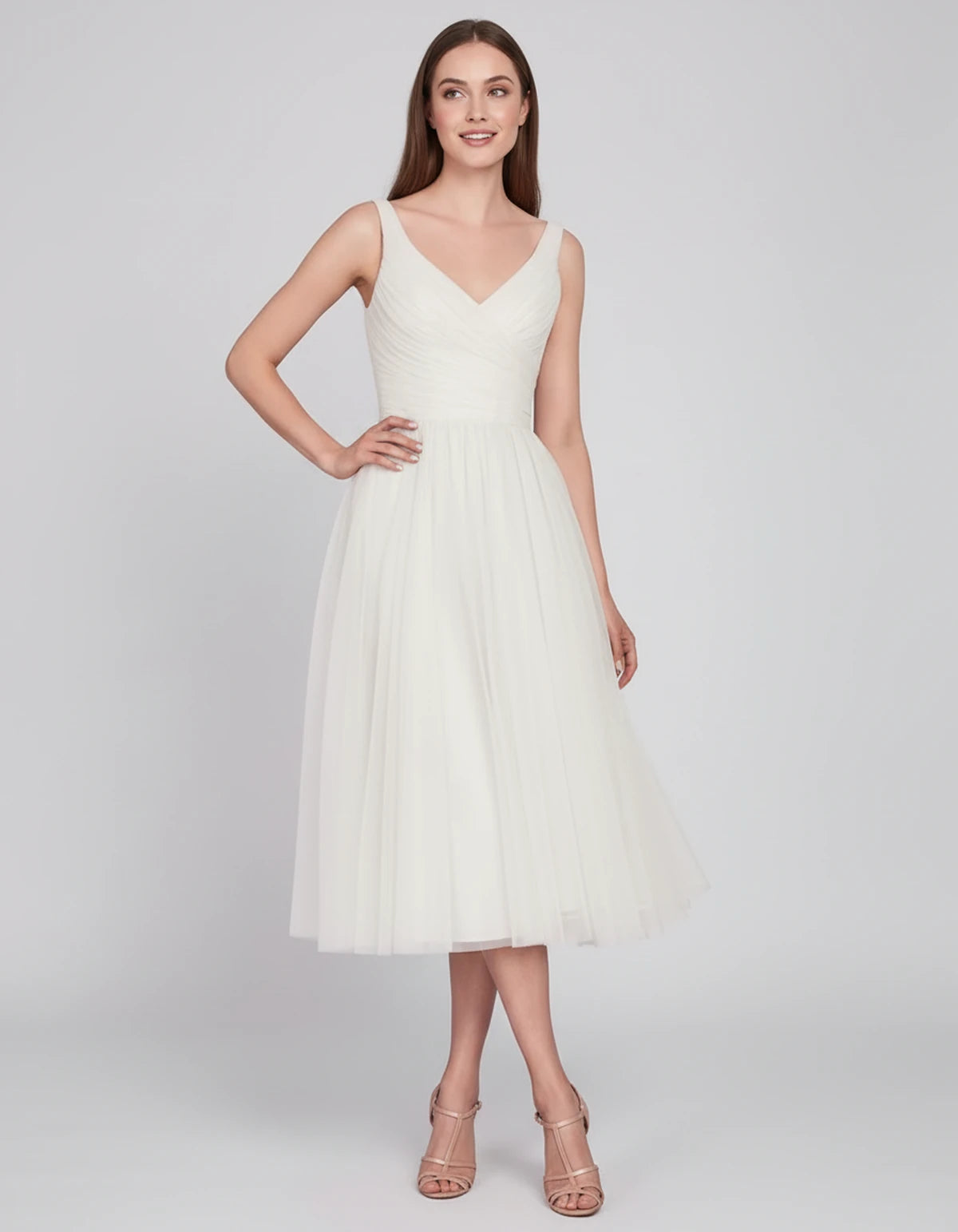Majorelle Midi Dresses — White | SKU: SD-96246-white-2,SD-96246-white-4,SD-96246-white-6,SD-96246-white-8,SD-96246-white-10,SD-96246-white-12,SD-96246-white-14,SD-96246-white-16,SD-96246-white-14 Plus,SD-96246-white-18 Plus,SD-96246-white-22 Plus,SD-96246-white-24W