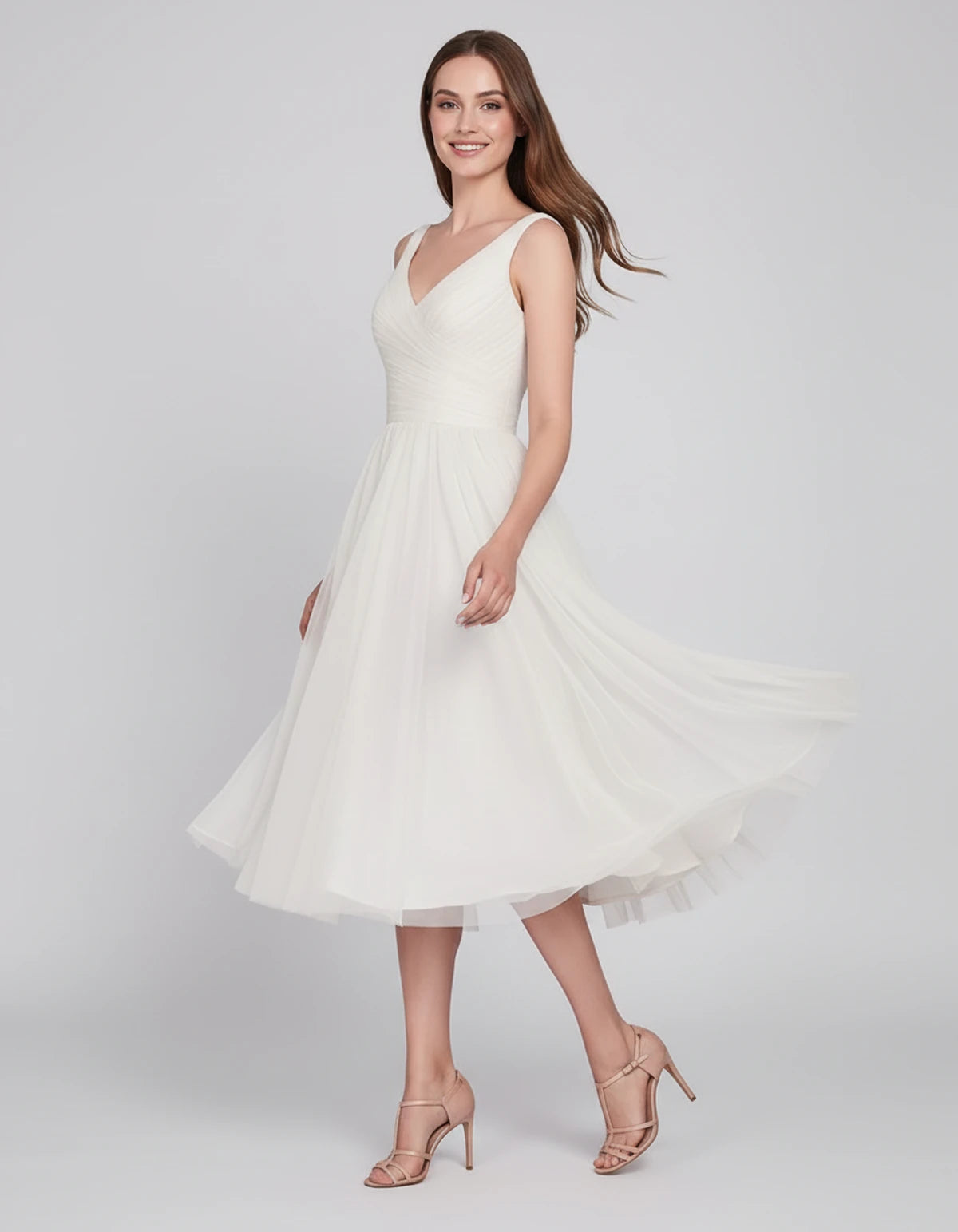 Majorelle Midi Dresses — White | SKU: SD-96246-white-2,SD-96246-white-4,SD-96246-white-6,SD-96246-white-8,SD-96246-white-10,SD-96246-white-12,SD-96246-white-14,SD-96246-white-16,SD-96246-white-14 Plus,SD-96246-white-18 Plus,SD-96246-white-22 Plus,SD-96246-white-24W