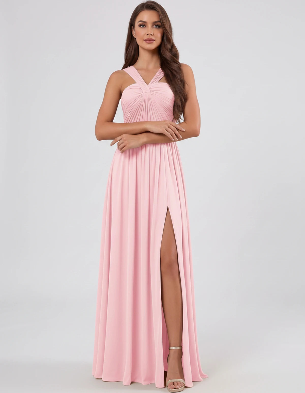 Malvina Maxi Dress — Blush | SKU: SD-82699-blush-2,SD-82699-blush-4,SD-82699-blush-6,SD-82699-blush-8,SD-82699-blush-10,SD-82699-blush-12,SD-82699-blush-14,SD-82699-blush-16,SD-82699-blush-16W,SD-82699-blush-18W,SD-82699-blush-20W,SD-82699-blush-22W