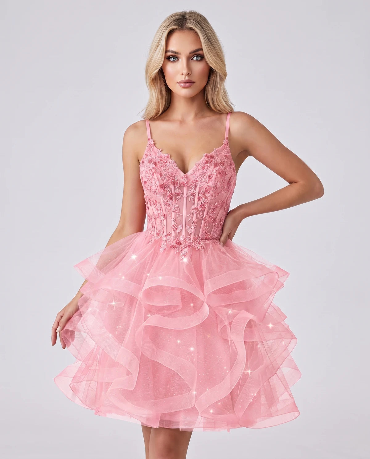 Mandarine Mini Dress — Pink