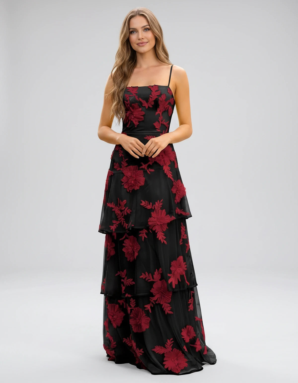Manon Maxi Dress — Black | SKU: SD-88242-black-2,SD-88242-black-4,SD-88242-black-6,SD-88242-black-8,SD-88242-black-10,SD-88242-black-12,SD-88242-black-14,SD-88242-black-16,SD-88242-black-16W,SD-88242-black-18W,SD-88242-black-20W,SD-88242-black-22W