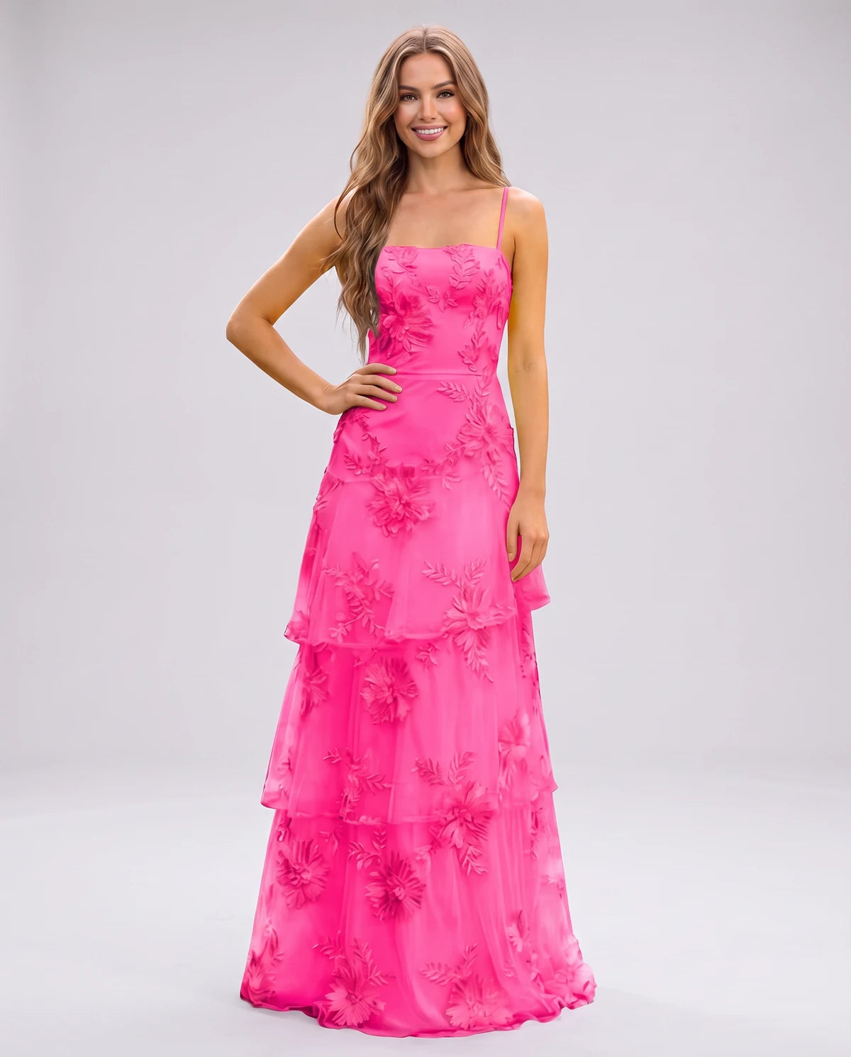 Manon Maxi Dress — Hot Pink
