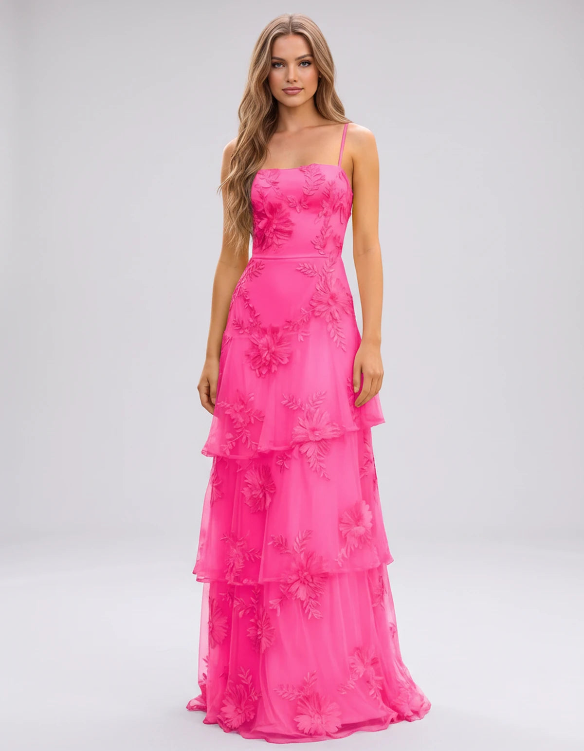 Manon Maxi Dress — Hot Pink | SKU: SD-88242-hotpink-2,SD-88242-hotpink-4,SD-88242-hotpink-6,SD-88242-hotpink-8,SD-88242-hotpink-10,SD-88242-hotpink-12,SD-88242-hotpink-14,SD-88242-hotpink-16,SD-88242-hotpink-16W,SD-88242-hotpink-18W,SD-88242-hotpink-20W,SD-88242-hotpink-22W