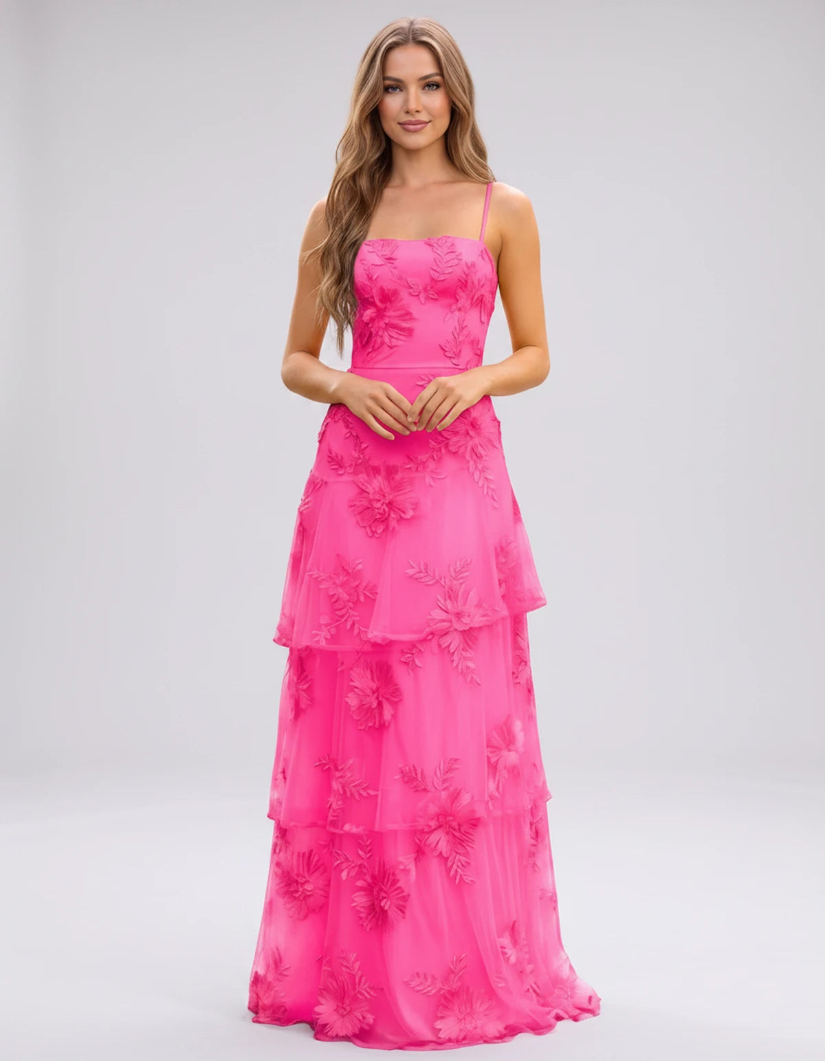 Manon Maxi Dress — Hot Pink | SKU: SD-88242-hotpink-2,SD-88242-hotpink-4,SD-88242-hotpink-6,SD-88242-hotpink-8,SD-88242-hotpink-10,SD-88242-hotpink-12,SD-88242-hotpink-14,SD-88242-hotpink-16,SD-88242-hotpink-16W,SD-88242-hotpink-18W,SD-88242-hotpink-20W,SD-88242-hotpink-22W