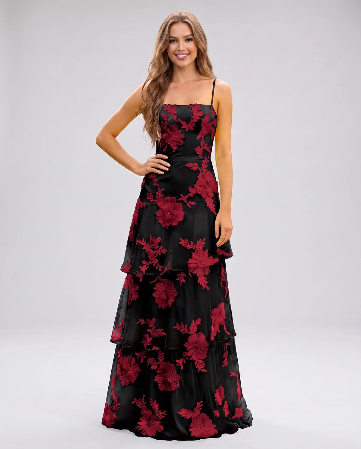 Manon Maxi Dress — Red