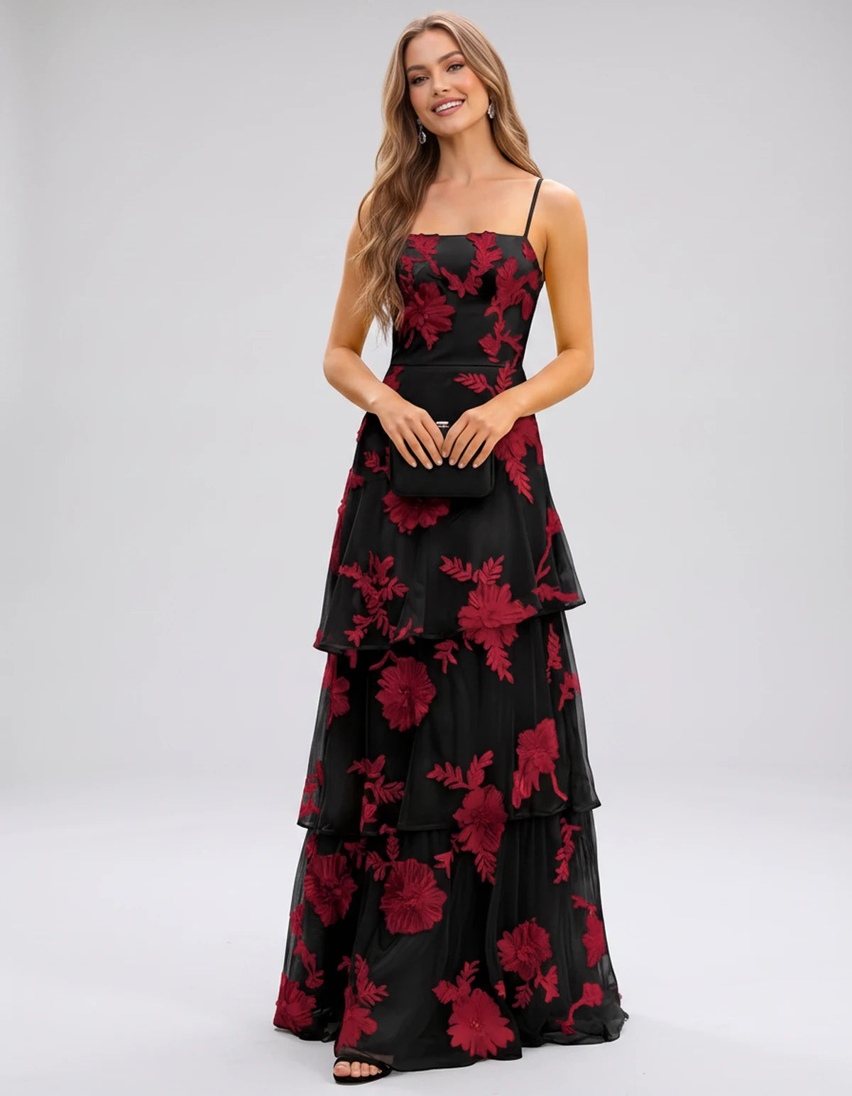 Manon Maxi Dress — Red | SKU: SD-88242-red-2,SD-88242-red-4,SD-88242-red-6,SD-88242-red-8,SD-88242-red-10,SD-88242-red-12,SD-88242-red-14,SD-88242-red-16,SD-88242-red-16W,SD-88242-red-18W,SD-88242-red-20W,SD-88242-red-22W