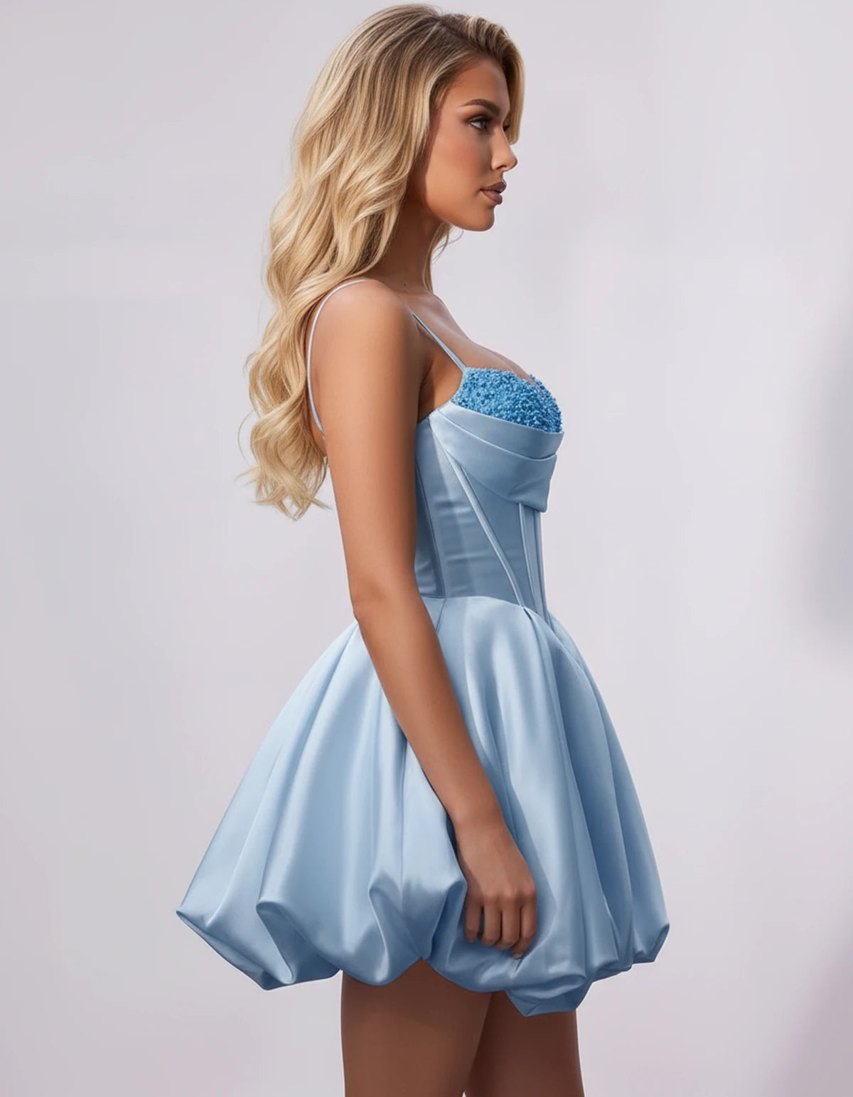 Marceline Mini Dress — Blue | SKU: SD-50451-blue-2,SD-50451-blue-4,SD-50451-blue-6,SD-50451-blue-8,SD-50451-blue-10,SD-50451-blue-12,SD-50451-blue-14,SD-50451-blue-16,SD-50451-blue-16W,SD-50451-blue-18W,SD-50451-blue-20W,SD-50451-blue-22W