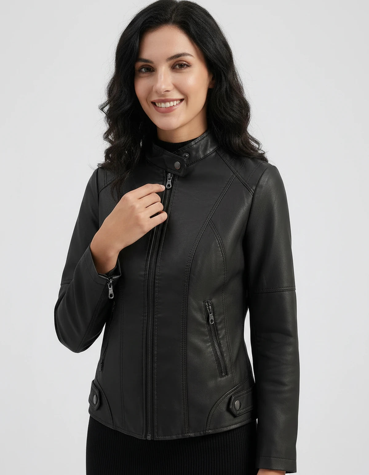 Marcelline Coat — Black | SKU: SD-83774-black-XS,SD-83774-black-S,SD-83774-black-M,SD-83774-black-L,SD-83774-black-XL,SD-83774-black-2XL