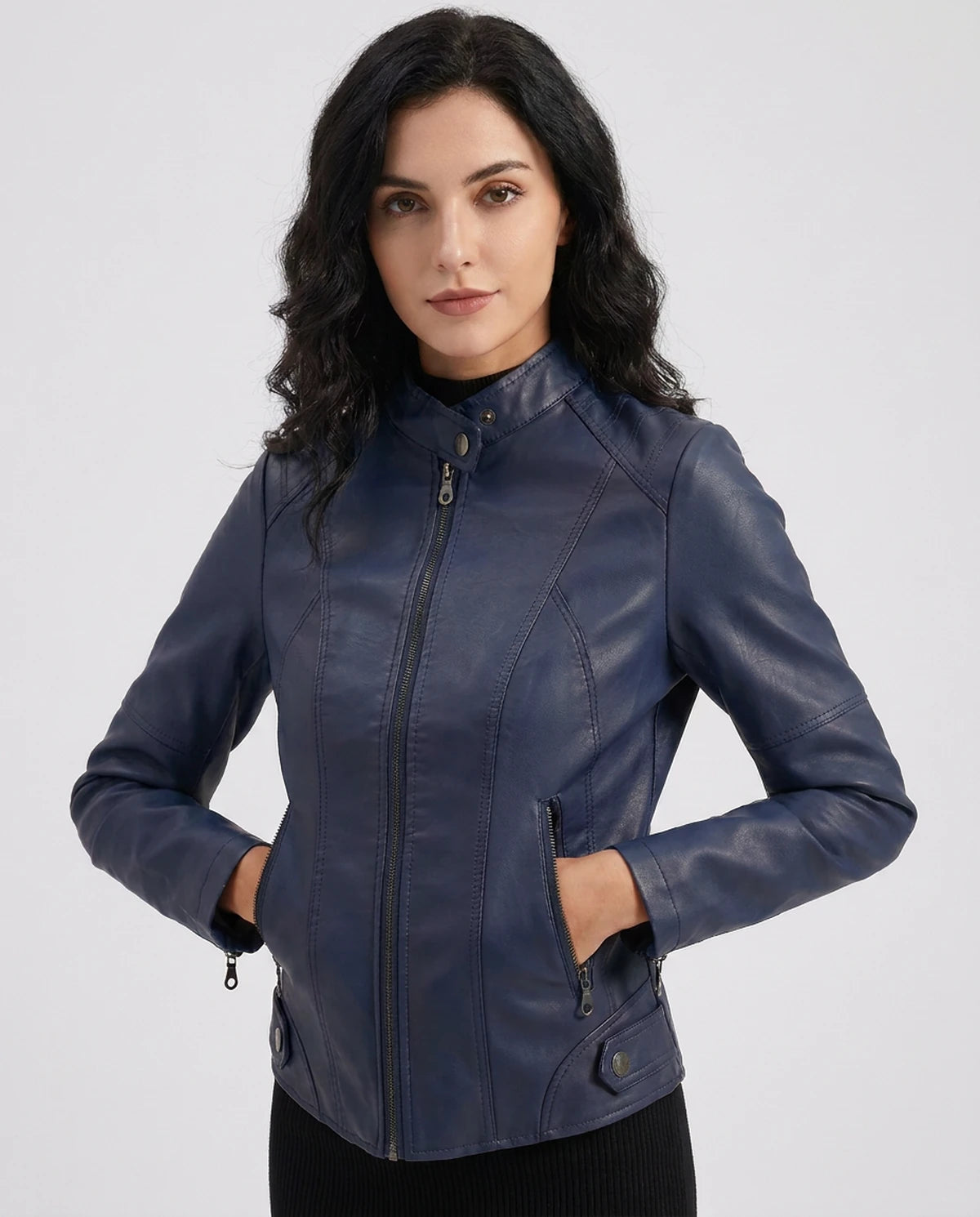 Marcelline Coat — Dark Blue
