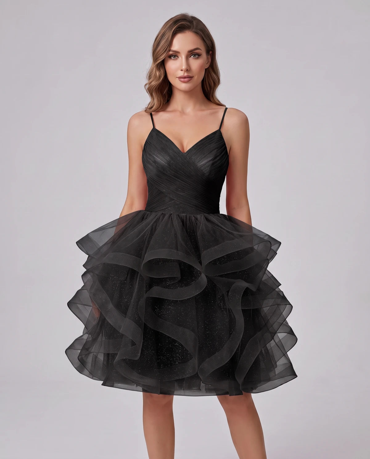 Mariposa Mini Dress — Black