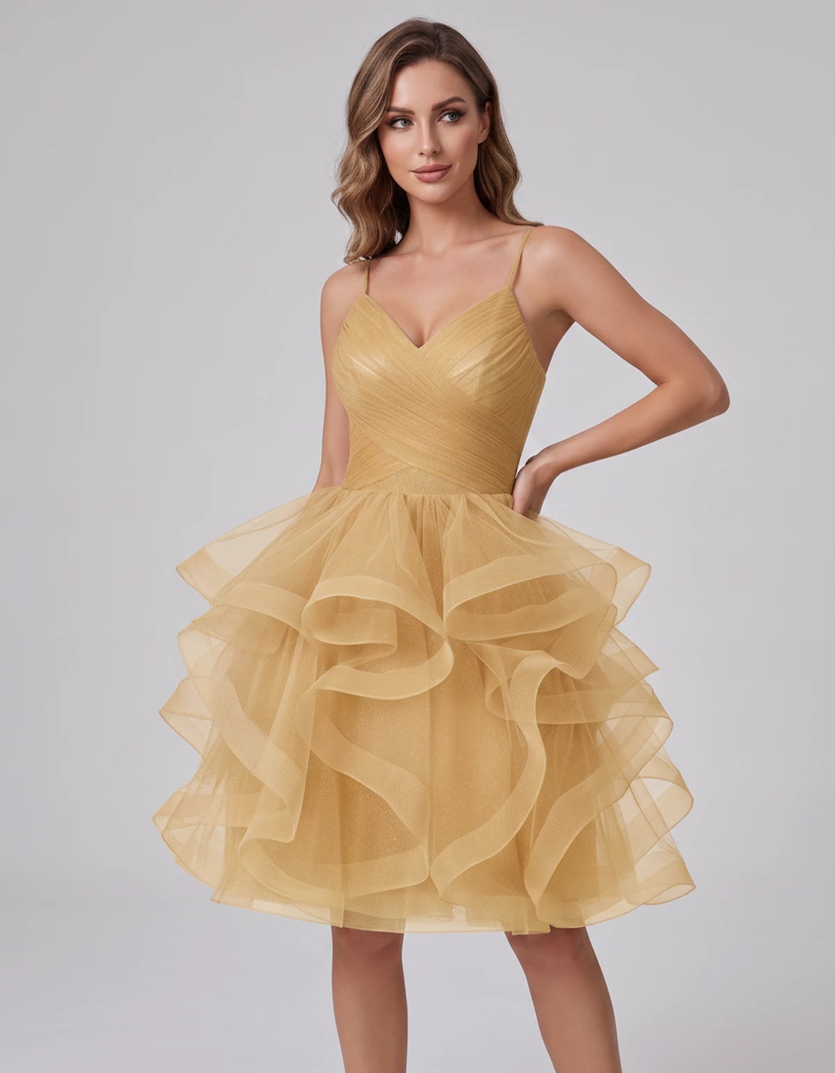 Mariposa Mini Dress — Gold | SKU: SD-76342-gold-2,SD-76342-gold-4,SD-76342-gold-6,SD-76342-gold-8,SD-76342-gold-10,SD-76342-gold-12,SD-76342-gold-14,SD-76342-gold-14W,SD-76342-gold-16,SD-76342-gold-16W,SD-76342-gold-18W,SD-76342-gold-20W