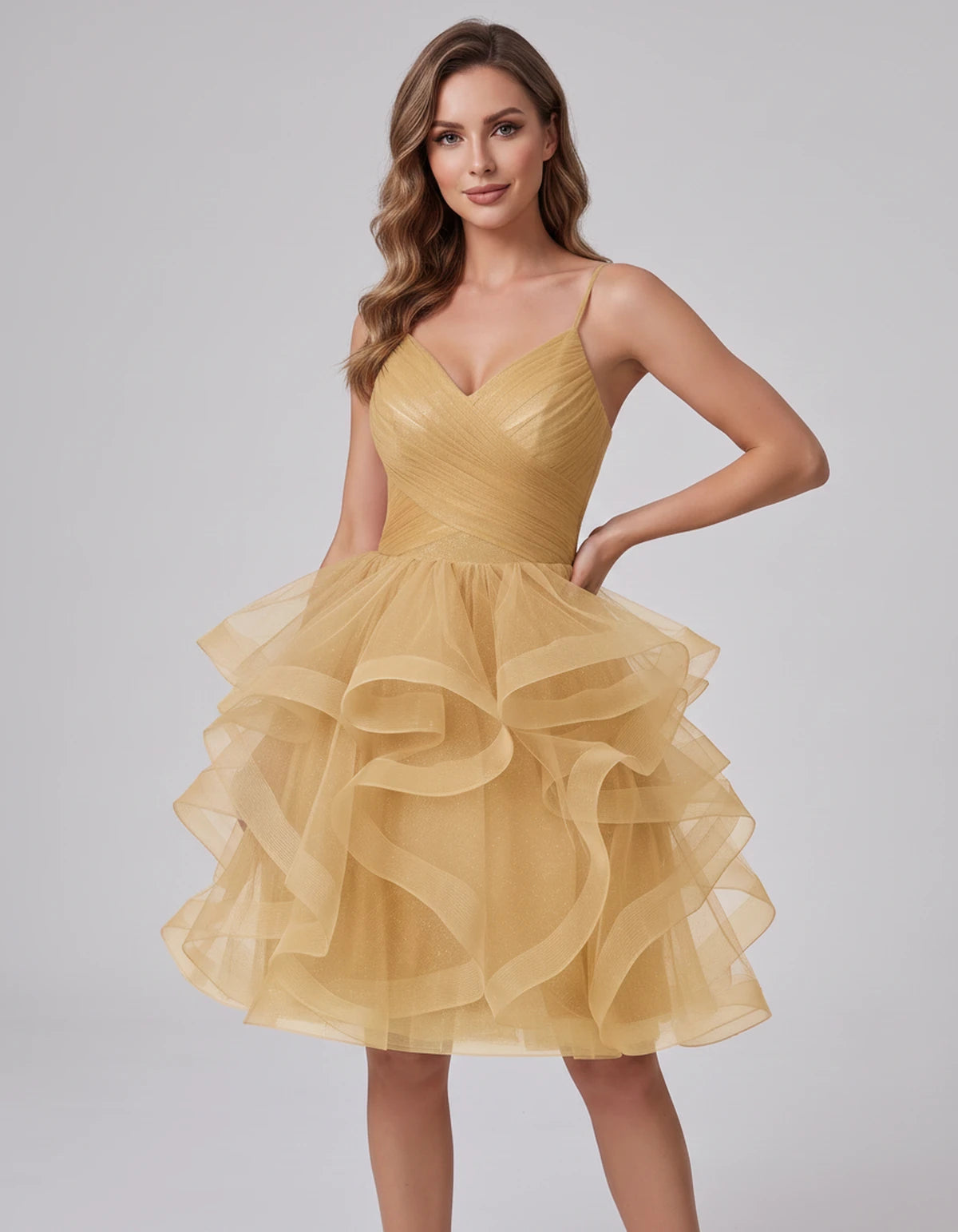 Mariposa Mini Dress — Gold | SKU: SD-76342-gold-2,SD-76342-gold-4,SD-76342-gold-6,SD-76342-gold-8,SD-76342-gold-10,SD-76342-gold-12,SD-76342-gold-14,SD-76342-gold-14W,SD-76342-gold-16,SD-76342-gold-16W,SD-76342-gold-18W,SD-76342-gold-20W