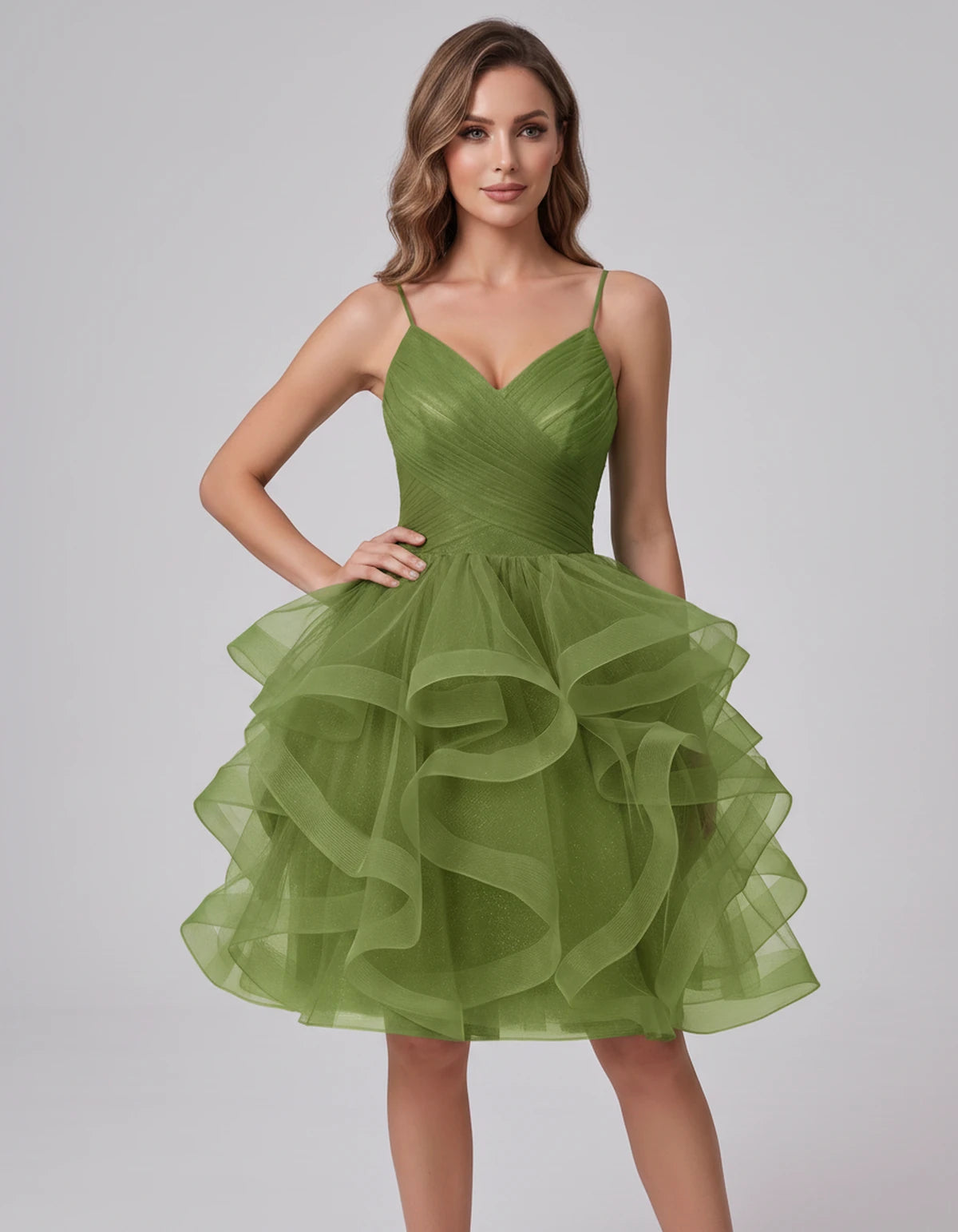 Mariposa Mini Dress — Green | SKU: SD-76342-green-2,SD-76342-green-4,SD-76342-green-6,SD-76342-green-8,SD-76342-green-10,SD-76342-green-12,SD-76342-green-14,SD-76342-green-14W,SD-76342-green-16,SD-76342-green-16W,SD-76342-green-18W,SD-76342-green-20W