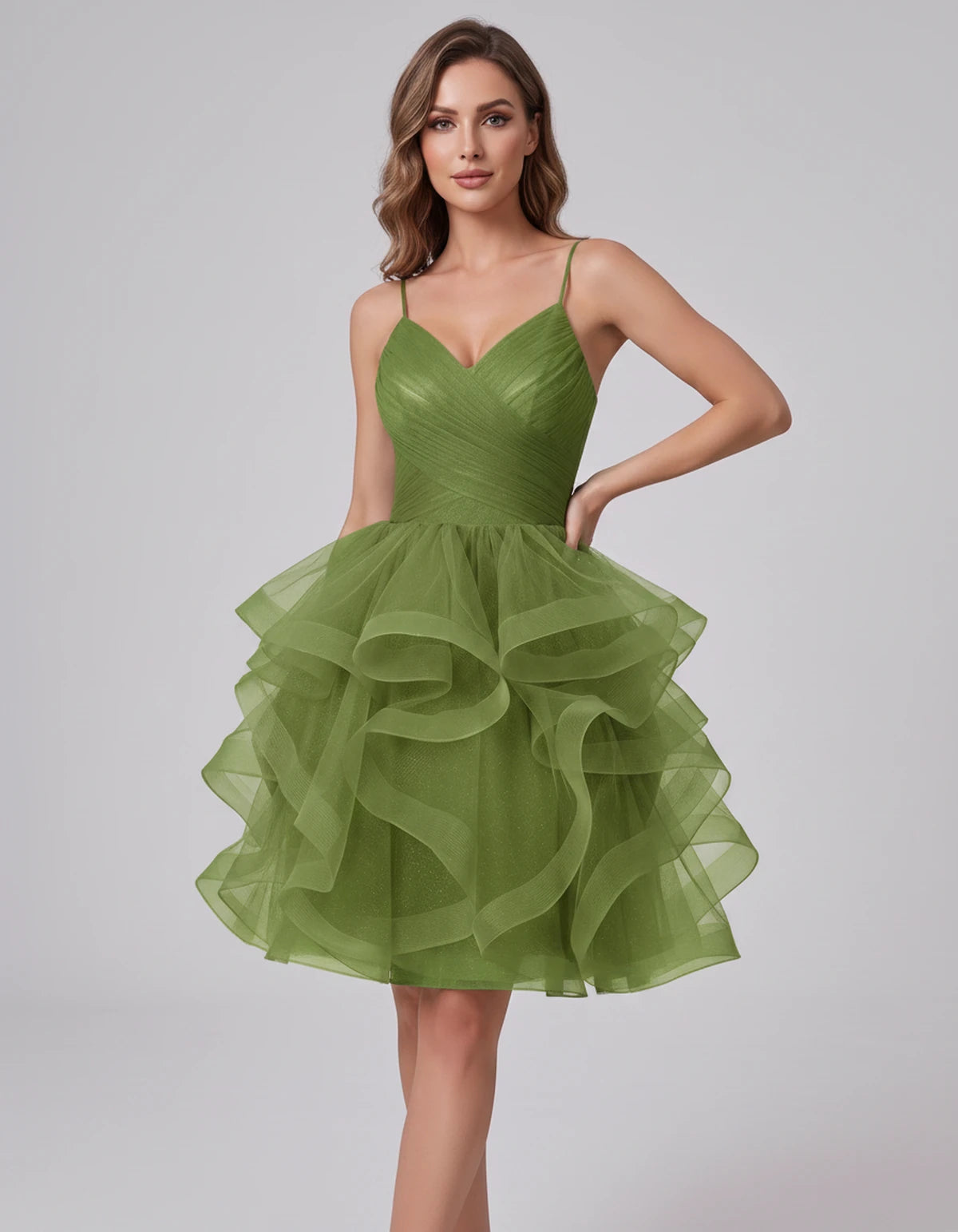 Mariposa Mini Dress — Green | SKU: SD-76342-green-2,SD-76342-green-4,SD-76342-green-6,SD-76342-green-8,SD-76342-green-10,SD-76342-green-12,SD-76342-green-14,SD-76342-green-14W,SD-76342-green-16,SD-76342-green-16W,SD-76342-green-18W,SD-76342-green-20W