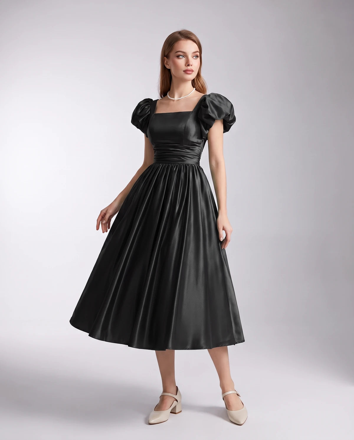 Marisol Midi Dresses — Black