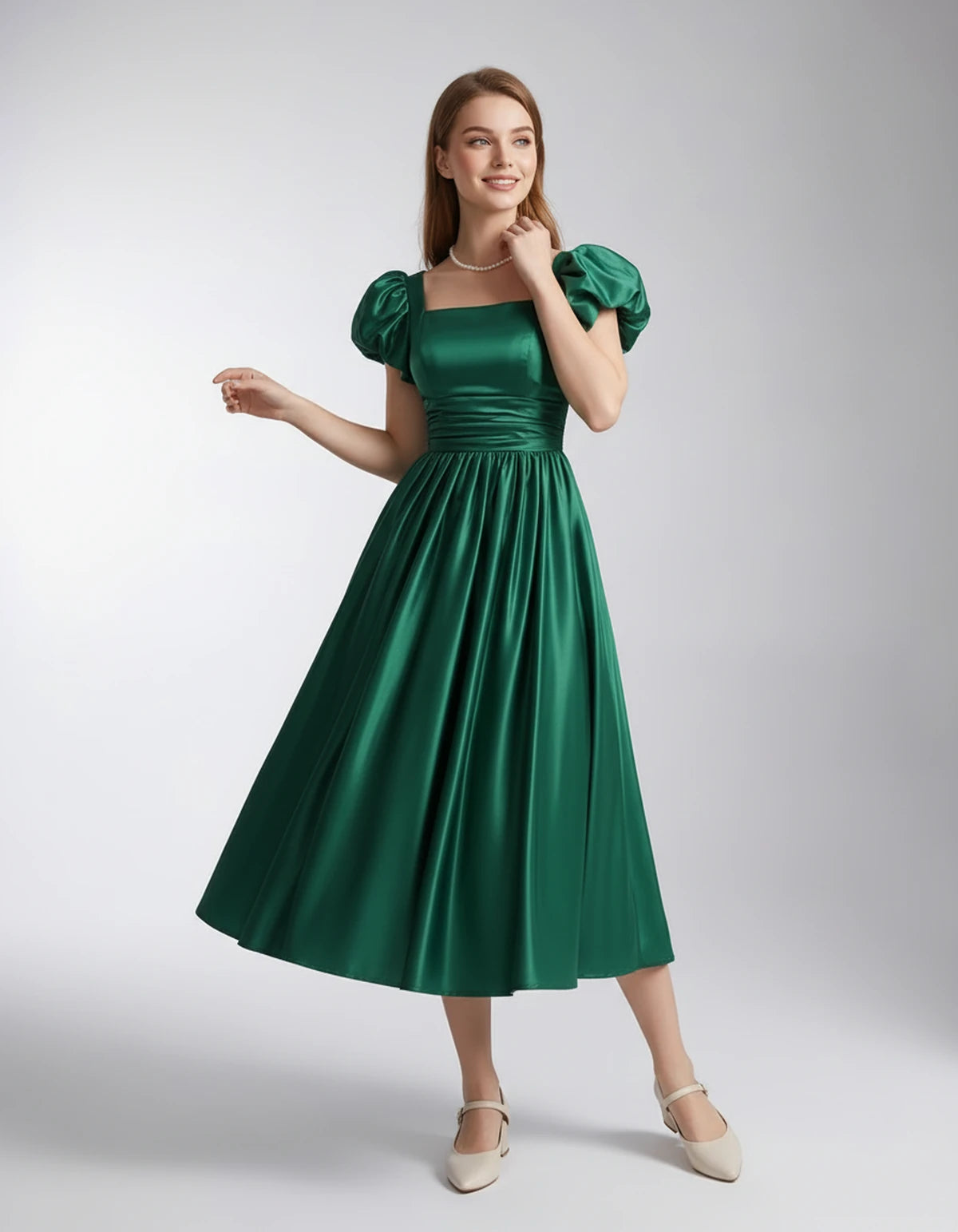 Marisol Midi Dresses — Emerald Green | SKU: SD-80159-emeraldgreen-2,SD-80159-emeraldgreen-4,SD-80159-emeraldgreen-6,SD-80159-emeraldgreen-8,SD-80159-emeraldgreen-10,SD-80159-emeraldgreen-12,SD-80159-emeraldgreen-14,SD-80159-emeraldgreen-16,SD-80159-emeraldgreen-16W,SD-80159-emeraldgreen-18W,SD-80159-emeraldgreen-20W,SD-80159-emeraldgreen-22W