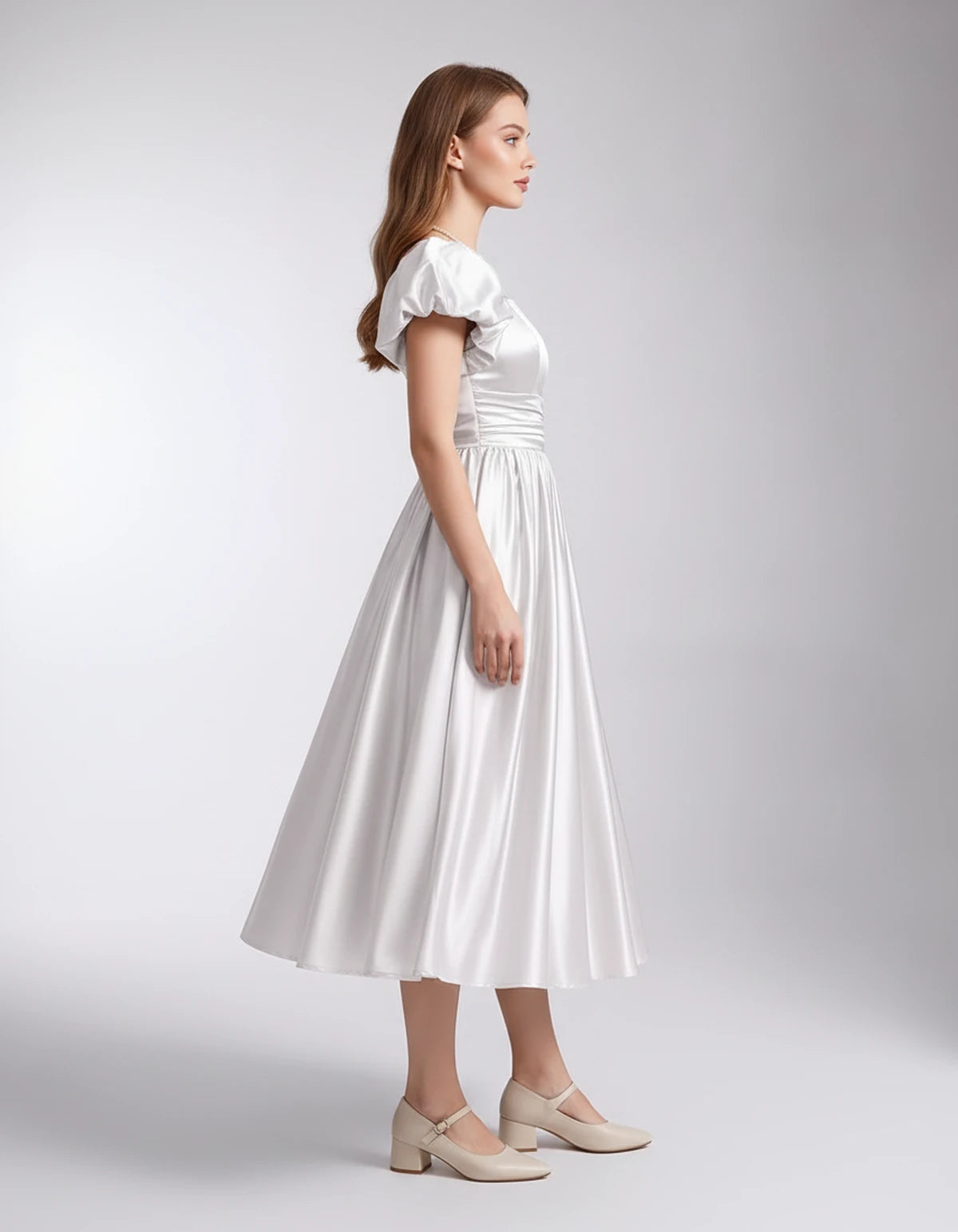 Marisol Midi Dresses — Ivory | SKU: SD-80159-ivory-2,SD-80159-ivory-4,SD-80159-ivory-6,SD-80159-ivory-8,SD-80159-ivory-10,SD-80159-ivory-12,SD-80159-ivory-14,SD-80159-ivory-16,SD-80159-ivory-16W,SD-80159-ivory-18W,SD-80159-ivory-20W,SD-80159-ivory-22W