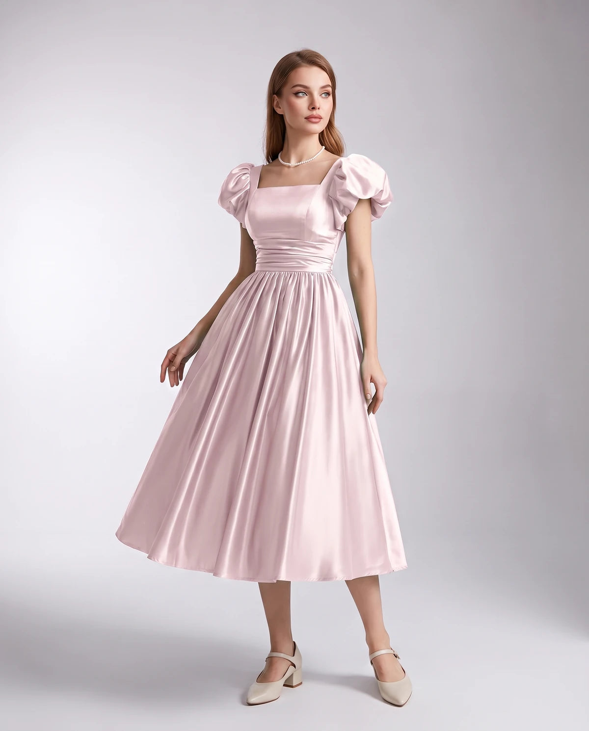 Marisol Midi Dresses — Pink