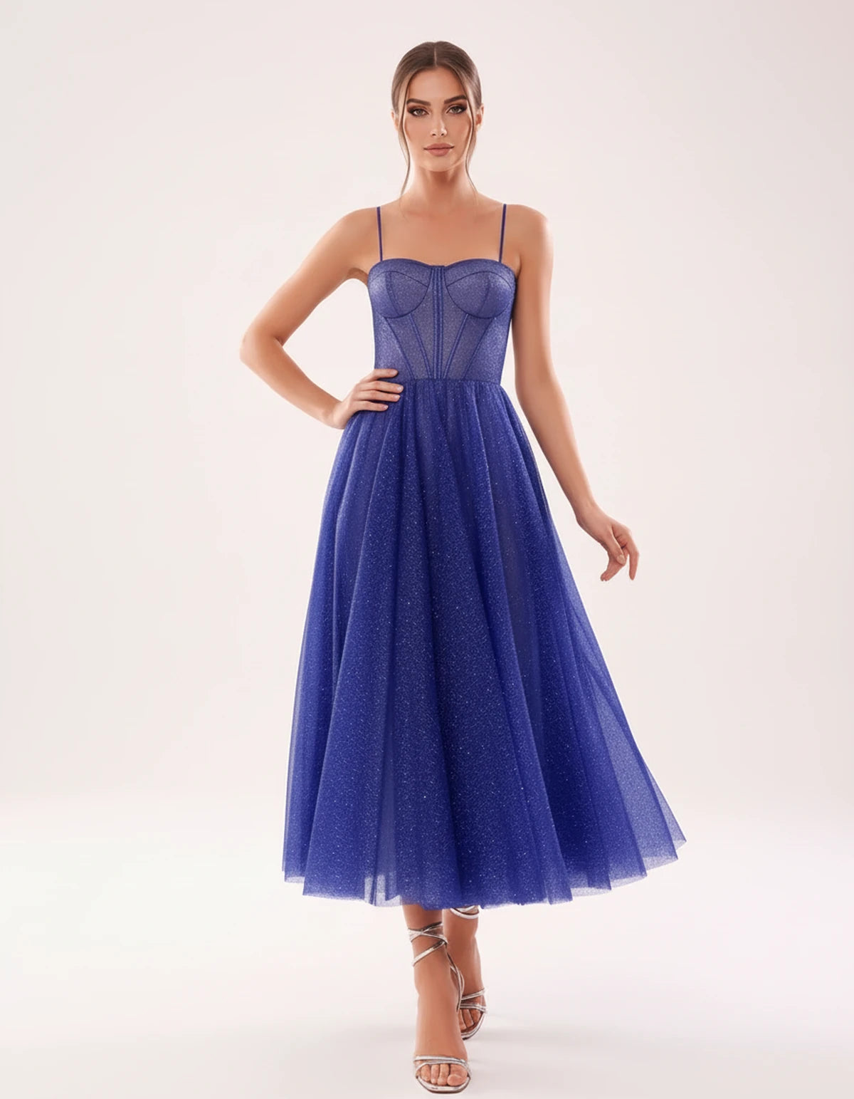 Marsanne Midi Dresses — Blue | SKU: SD-90818-blue-2,SD-90818-blue-4,SD-90818-blue-6,SD-90818-blue-8,SD-90818-blue-10,SD-90818-blue-12,SD-90818-blue-14,SD-90818-blue-16,SD-90818-blue-16W,SD-90818-blue-18W,SD-90818-blue-20W,SD-90818-blue-22W