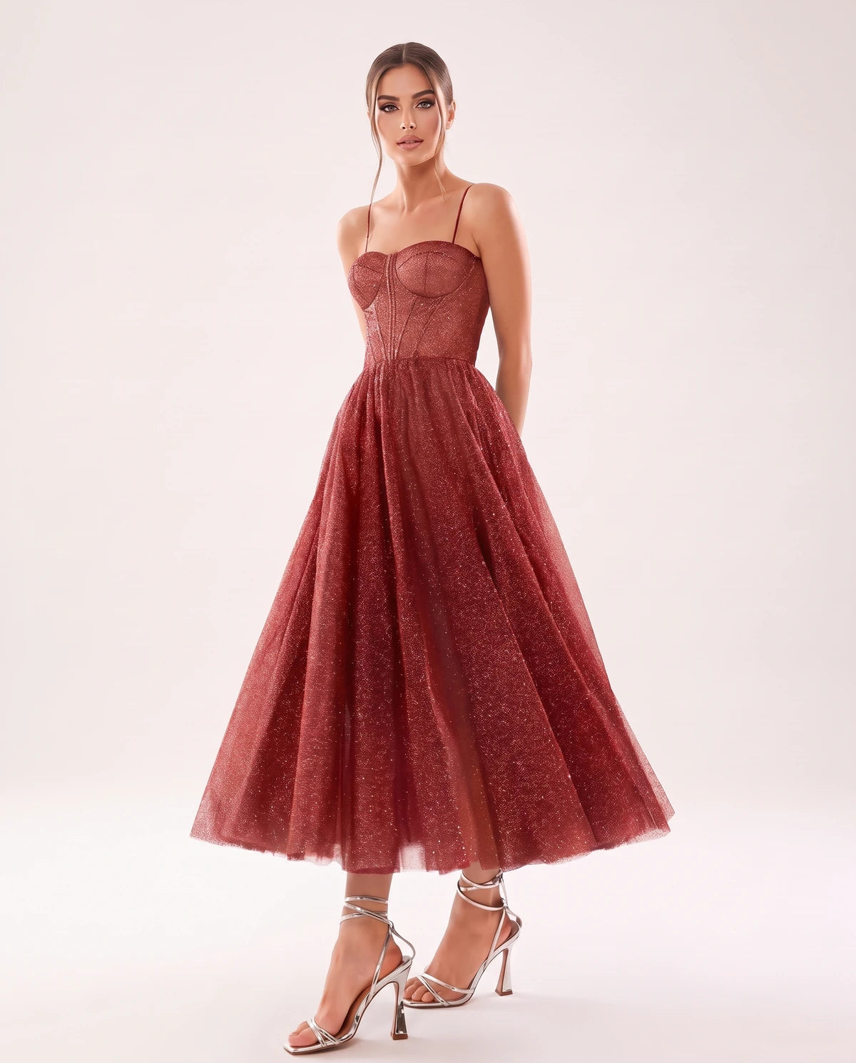 Marsanne Midi Dresses — Red