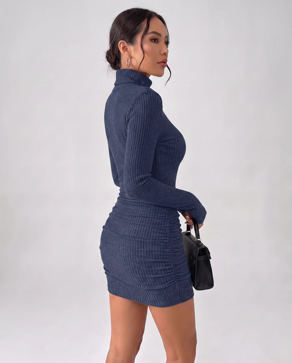 Marseille Mini Dress — Navy Blue | SKU: SD-82932-navyblue-XS,SD-82932-navyblue-S,SD-82932-navyblue-M,SD-82932-navyblue-L,SD-82932-navyblue-XL,SD-82932-navyblue-2XL